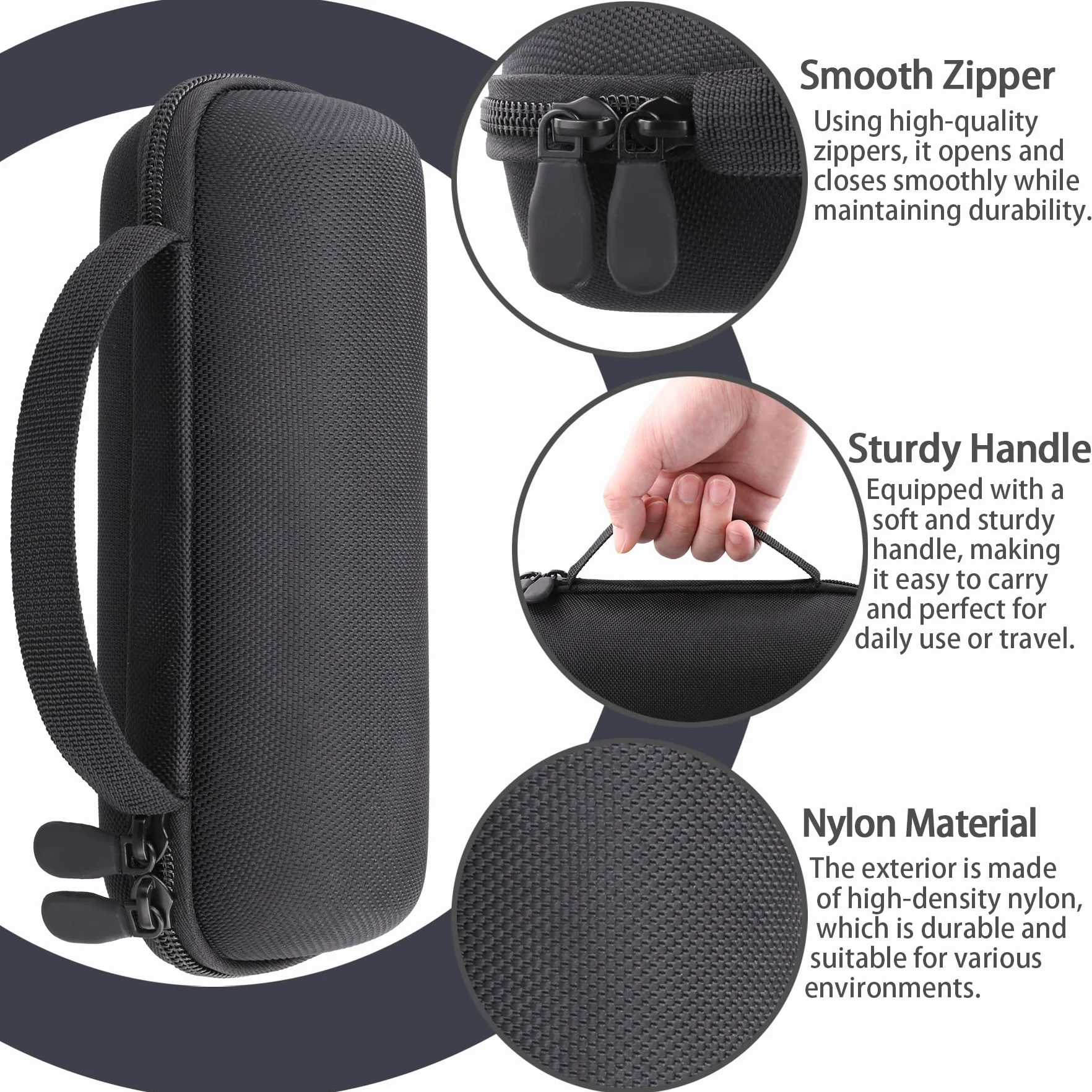 co2CREA Twarde etui podróżne do kompaktowego głośnika Bluetooth JBL Grip, tylko etui