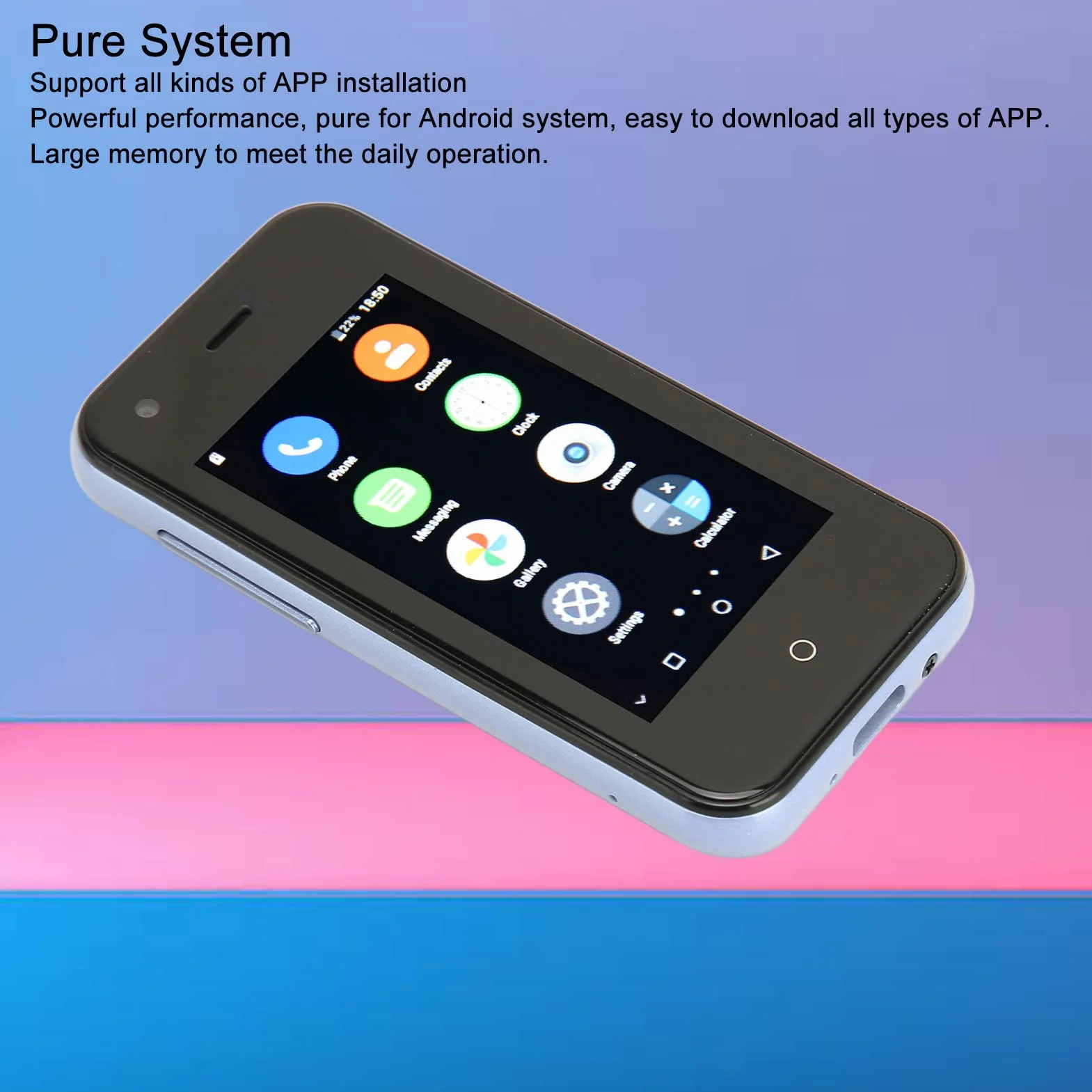 Mini Smartfon, Telefony Komórkowe z Systemem 3G Dual Sim Śliczne Smartfony Odblokowany Telefon Kieszonkowy dla Dzieci Telefon Komórkowy 2,5 Cala Wifi 1 GB 8 GB Czterordzeniowy
