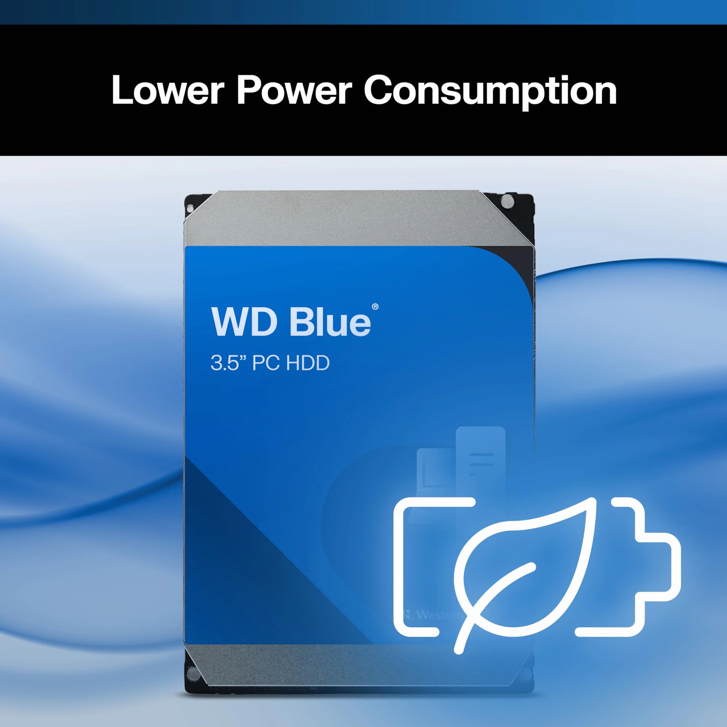 Western Digital 4TB WD Blue PC wewnętrzny dysk twardy HDD - 5400 obr./min, SATA 6 Gb/s, pamięć podręczna 128 MB, 3,5 cala - WD40EZZX