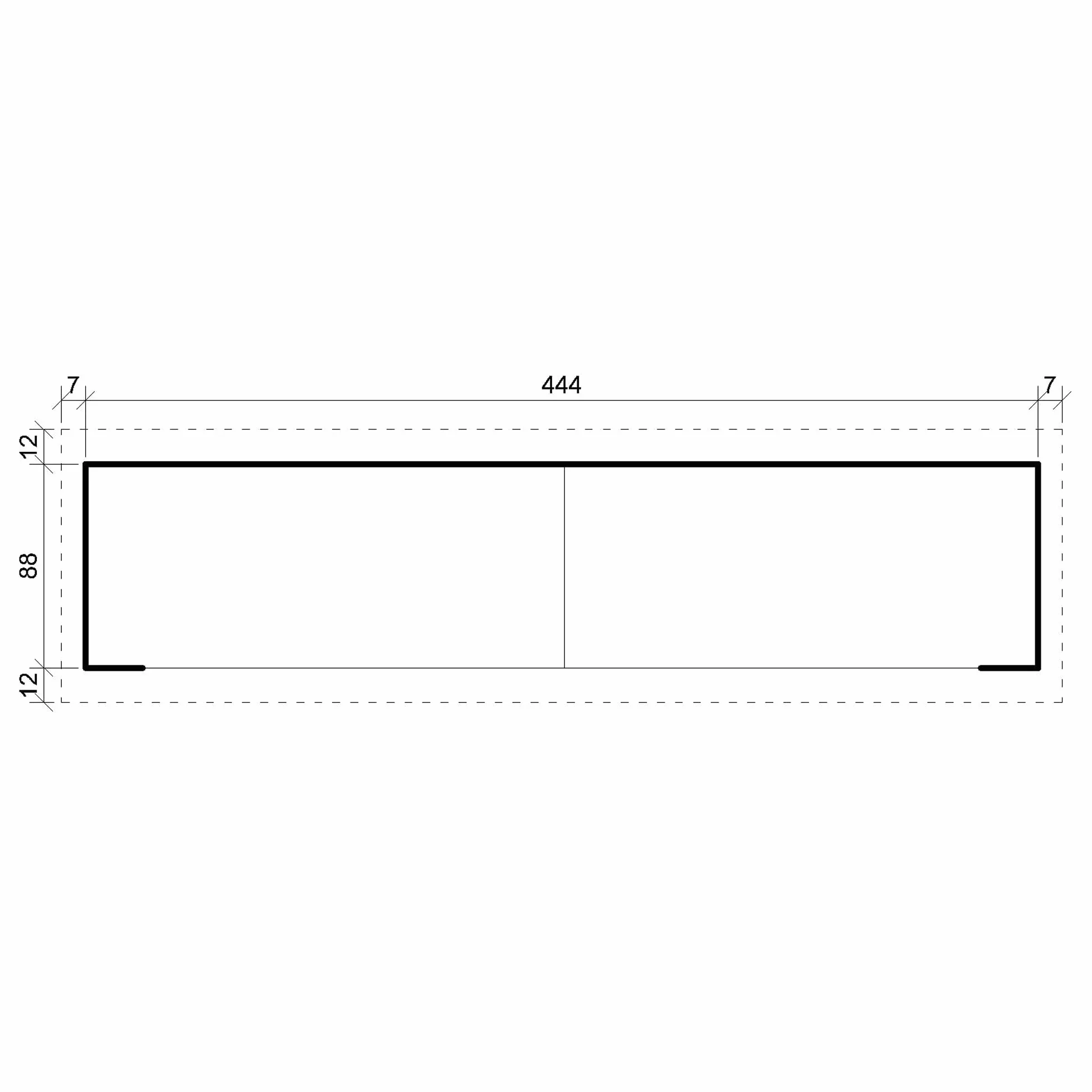 TIMBELA Drewniany regał na drewno kominkowe M203 – regał na drewno opałowe, szer. 450 x dł. 112 x wys. 199 cm / 4 m², uchwyt drewniany do ogrodu, szopa rowerowa, wodoodporny dach