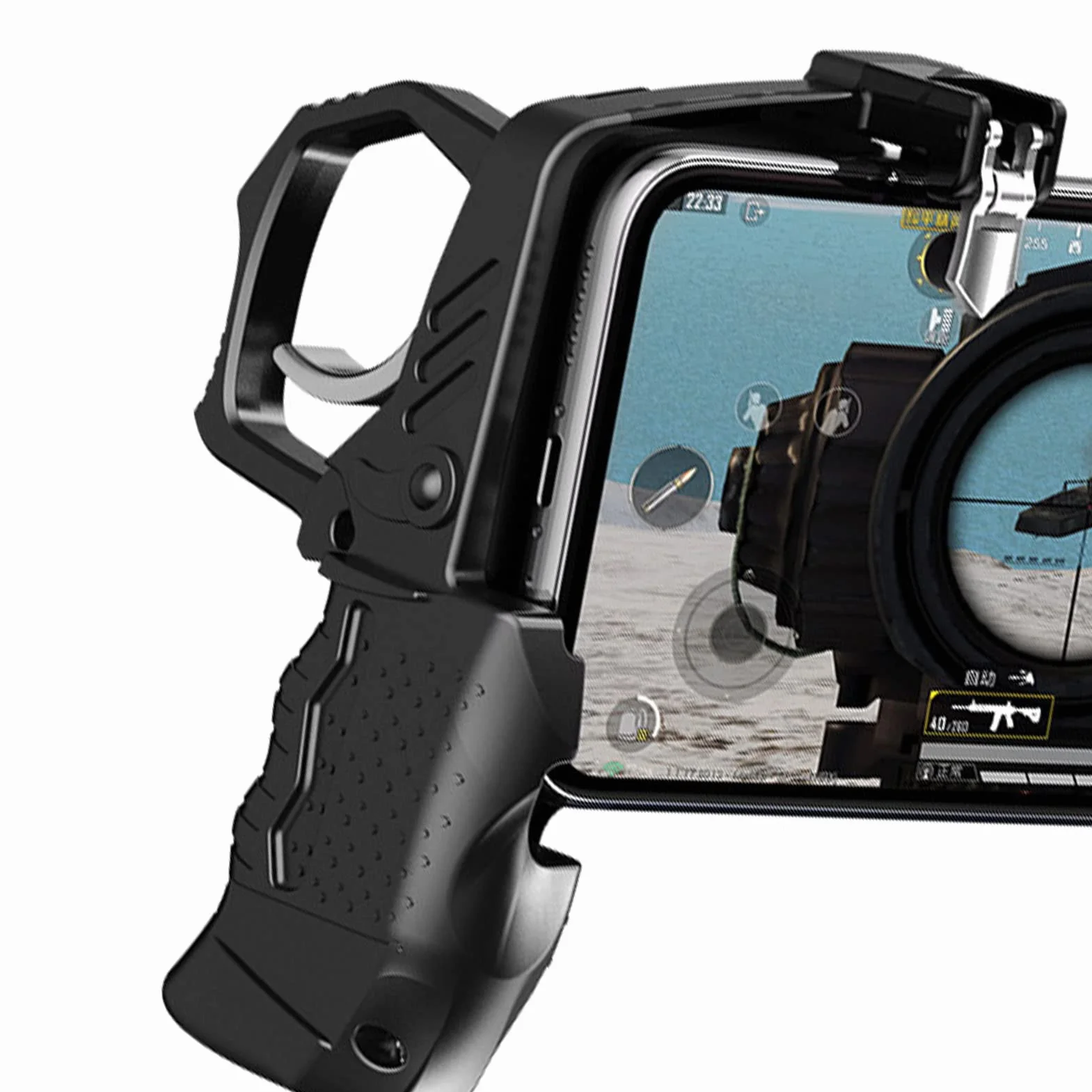 Gamepad mobilny kontroler do gier mechaniczne przyciski obsługa 4 palcami 4,7-6,5 cala