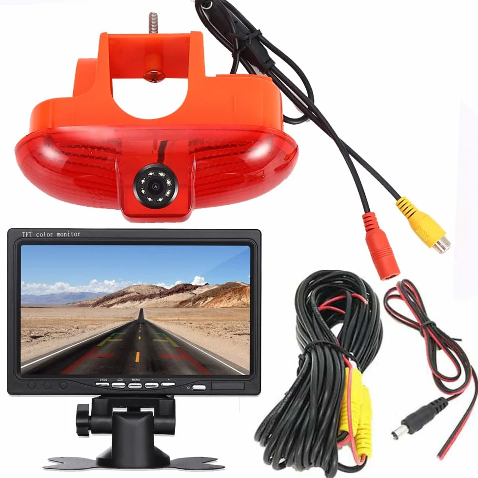 7-calowy ekran TFT LCD Auto Monitor + HD kamera cofania zamiennik do Vauxhall Kipper Combi X70 MK/Renault Master Kasten II/Mascott/Opel Movano A/FIAT Scudo/Citroen Jumpy/Peugeot Expert 224 222 VF3