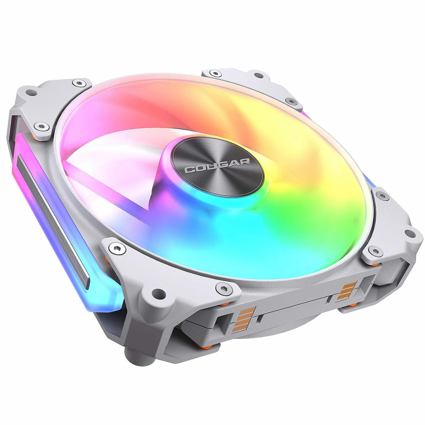 COUGAR GAMING | WENTYLATOR GAMING | KIT3APOLAR120RGBWH - Wentylatory do gier - biały, hydrodynamiczne łożyska i sterowanie PWM - System amortyzacji Q-Stop