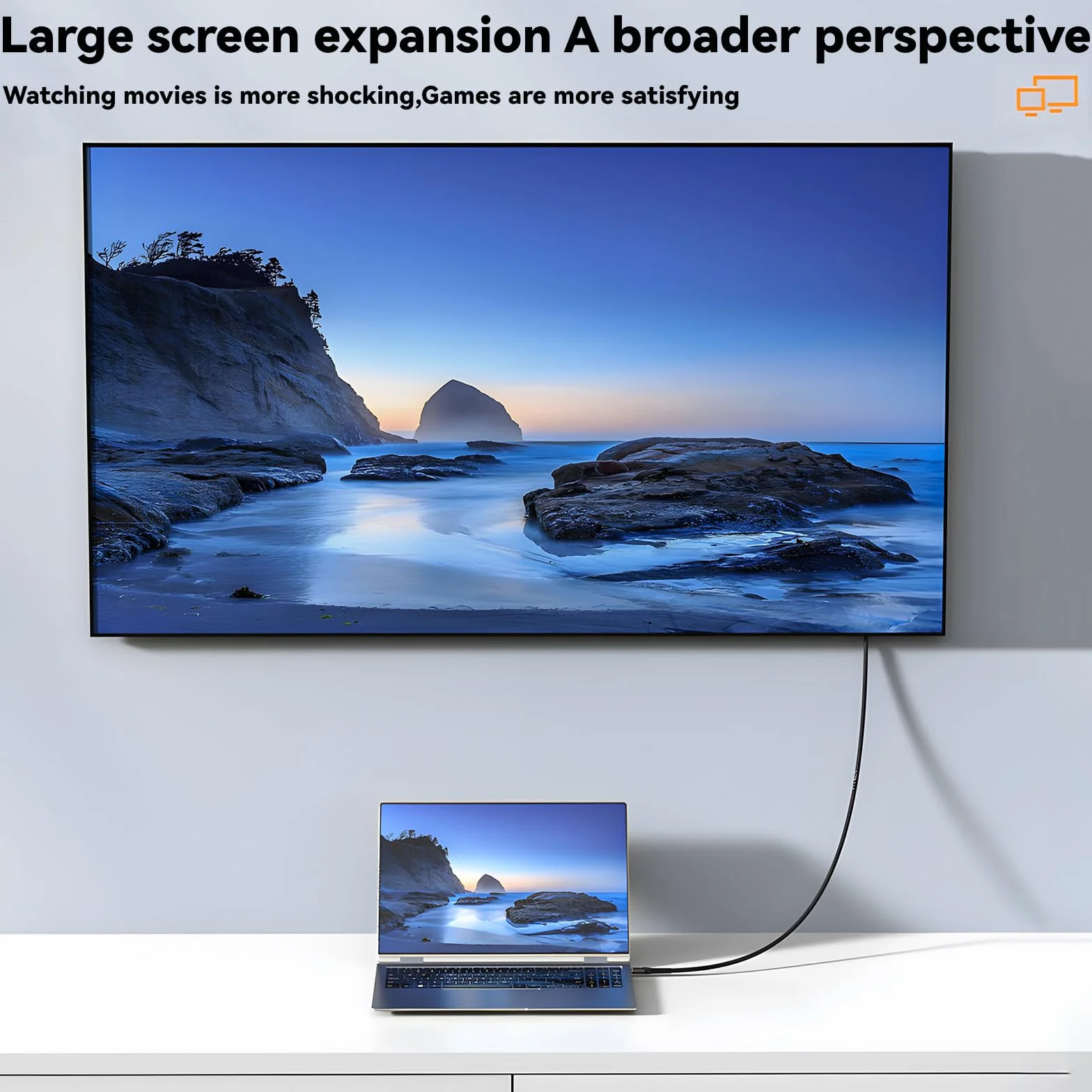 USB C na DVI 4K 30 Hz Thunderbolt na DVI, kabel USB-C do DVI-D, kompatybilny z MacBook Pro, Samsung Galaxy, Surface Book, Dell, Pixelbook i innymi, 2 m