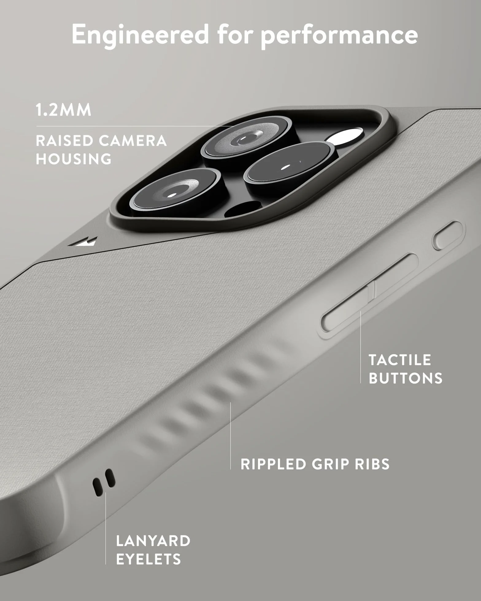 Mous Etui MagSafe do iPhone'a 16 Pro Max, kompatybilne ze sterowaniem kamerą, nieograniczony piasek