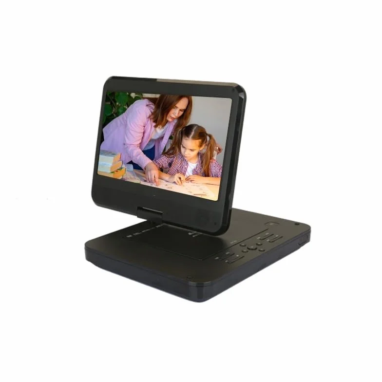 Odtwarzacz DVD, Składany, obrotowy, przenośny odtwarzacz HD Blu-Ray DVD Przenośny multimedialny telewizor cyfrowy z 10-calowym ekranem