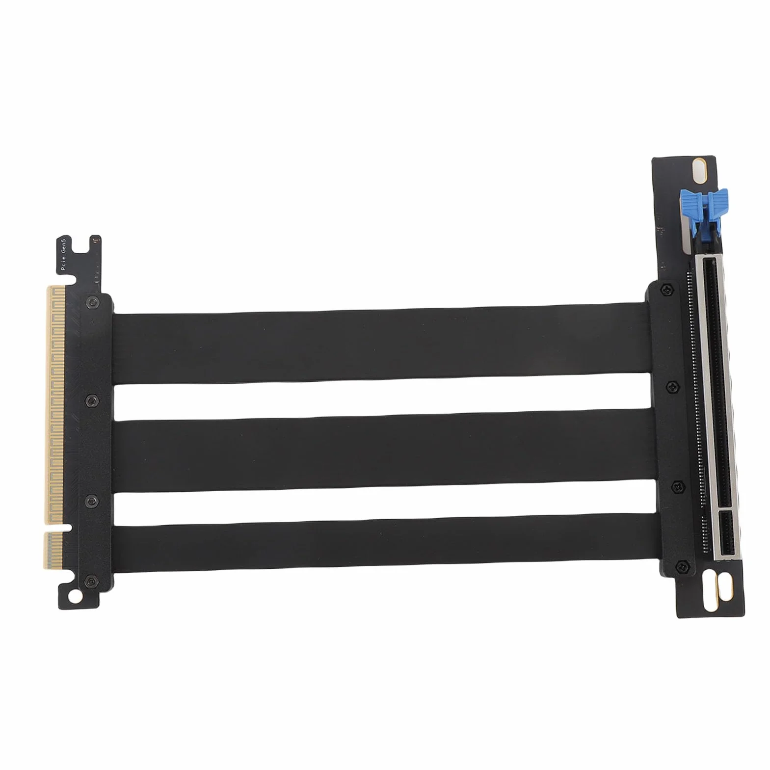 Generic Ekranowany Kabel Pionowy PCIe 5.0 X16 128 Gb/s, Zwiększona trwałość Kabla, do Systemów Chłodzenia wodą, ABS Czarny (15cm)