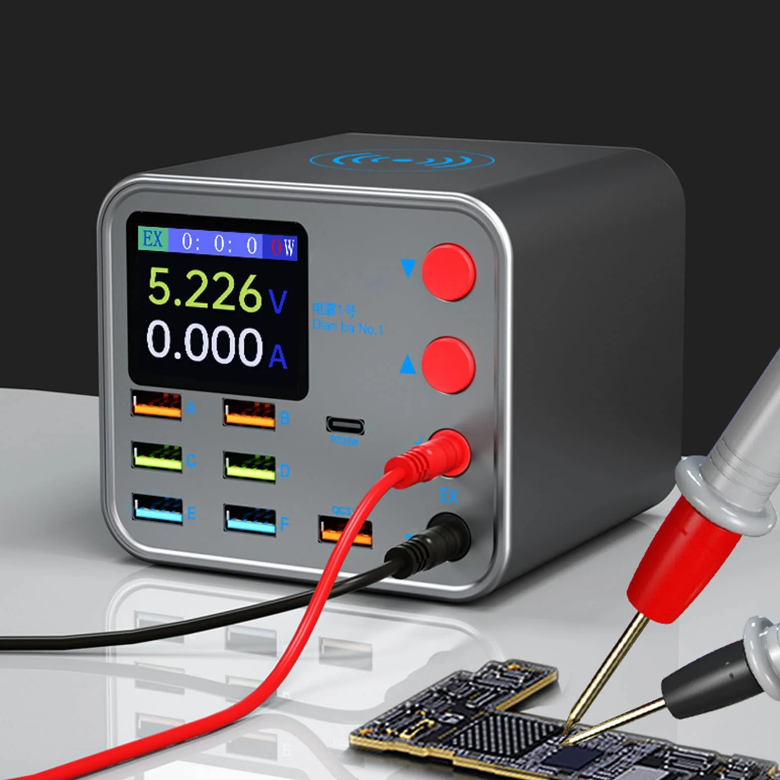 Ładowarka USB 8 Portów Stacja Ładowania Hub USB Wielofunkcyjny Zasilacz do Telefonu Tabletów Szybkie Ładowanie Bezprzewodowe Biuro Dom