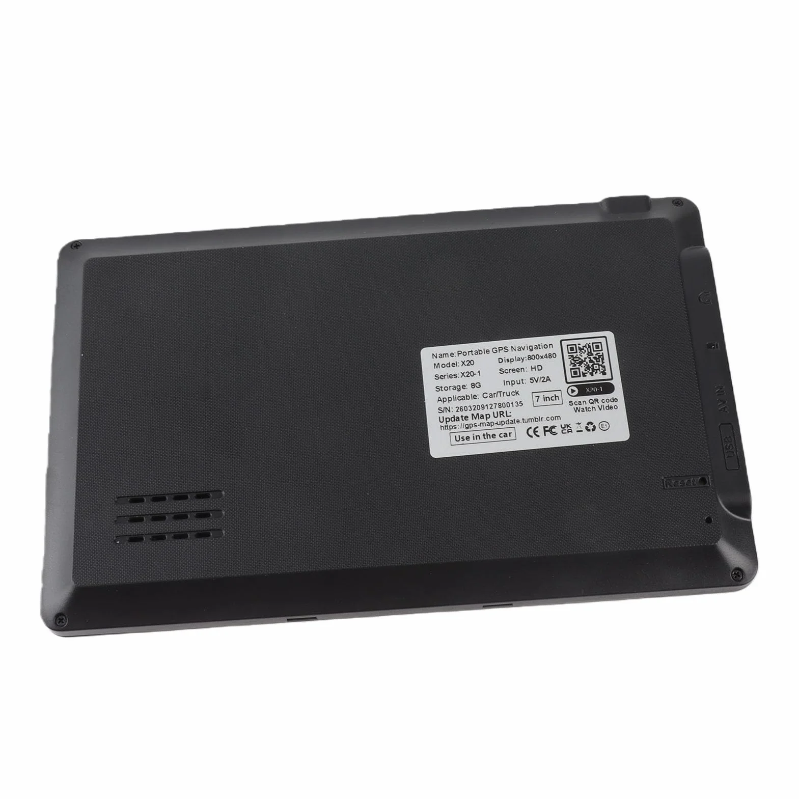 Keenso Ekran dotykowy GPS nawigacja GPS urządzenie map międzynarodowe 128 m 8 GB FM z dożywotnią aktualizacją mapy do samochodów, ciężarówek (7")