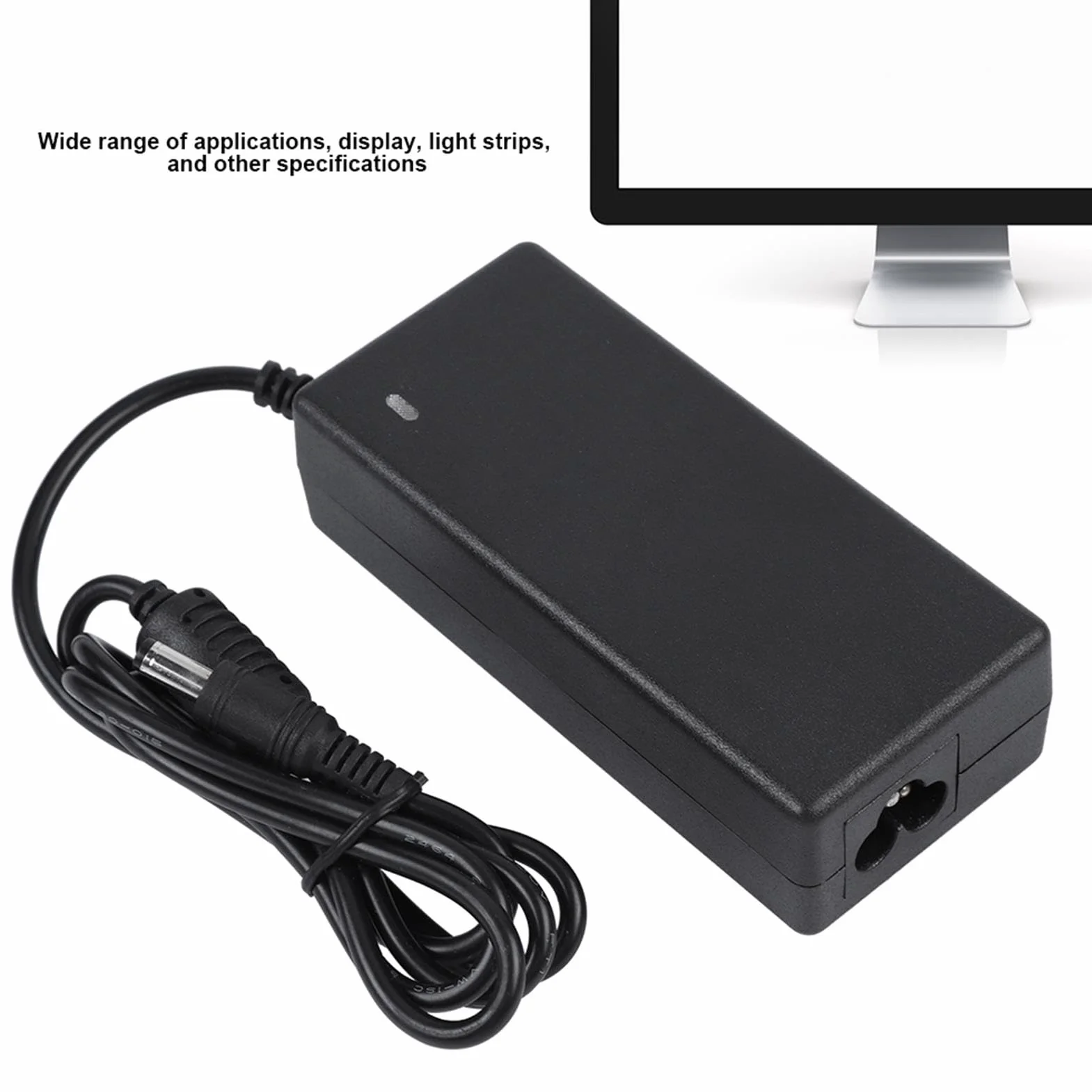 24 V 4A Adapter Konwertera Zasilacza 96W, Adapter Zasilający AC DC ze Wskaźnikiem LED dla Pasków światła Wyświetlacza, Prądem, Napięciem, funkcją Zwarcia