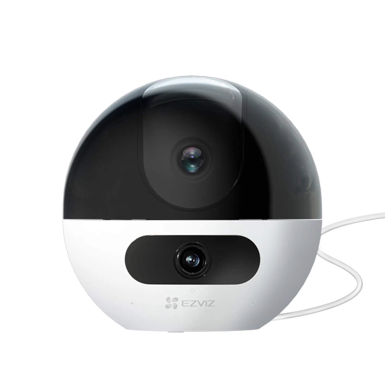EZVIZ C7 Wewnętrzna Kamera Monitorująca WiFi 360° z Podwójnym Obiektywem 4MP+4MP, Automatyczne Śledzenie, Wykrywanie Osób/Zwierząt, Dwukierunkowy Dźwięk, Widzenie Nocne 10m, Tryb Patrolu/Prywatność