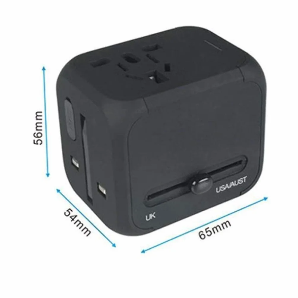 Travel International Power Adapter, Universal Travel Adapter, Adapter z Dual Usb. Międzynarodowe gniazdo podróży.