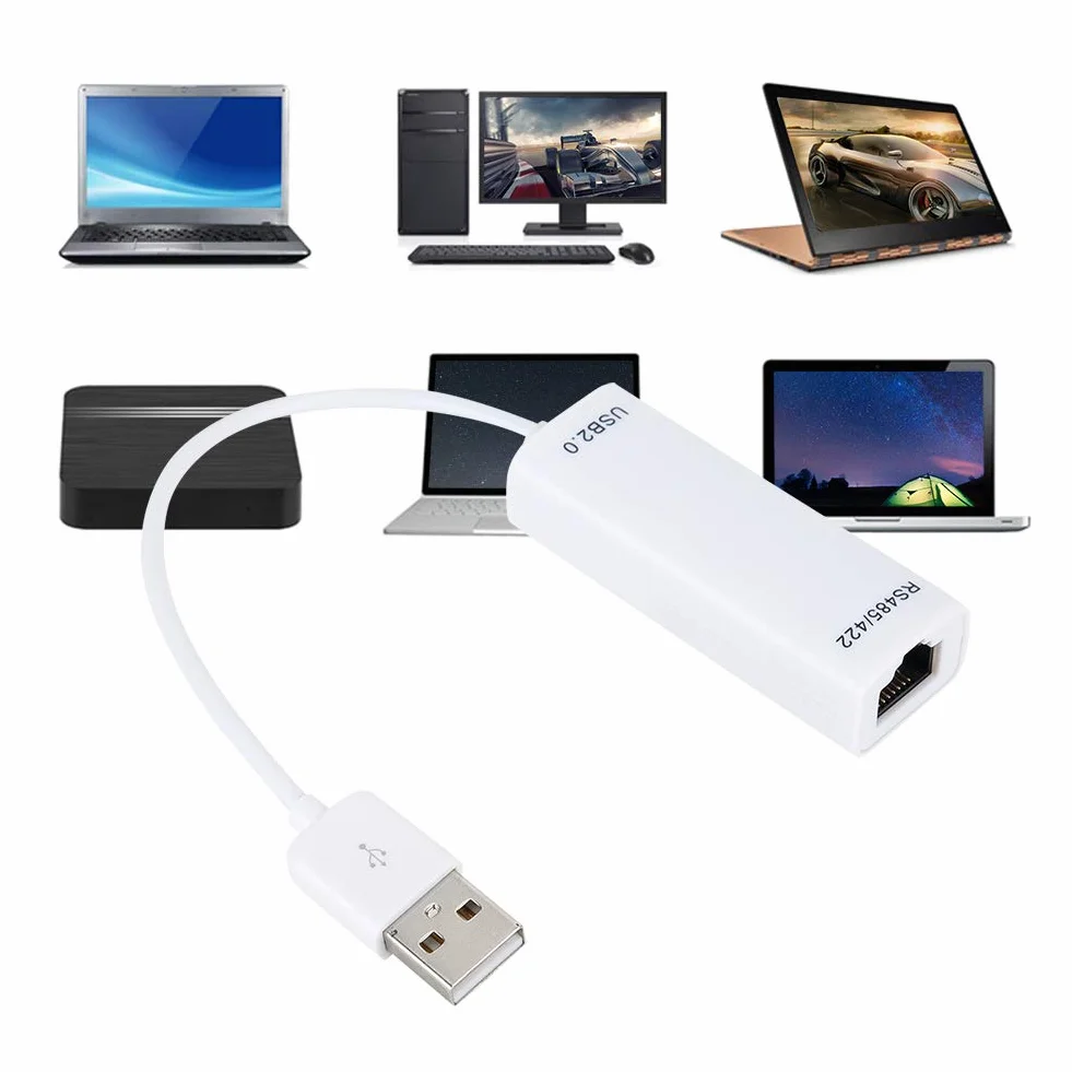 Adapter Konwertera Ethernet, USB do Konwertera Portu RS485/RS422, Klasa Przemysłowa z Interfejsem British PL2303 Chip RJ45 Anti Surge Anti Thunder