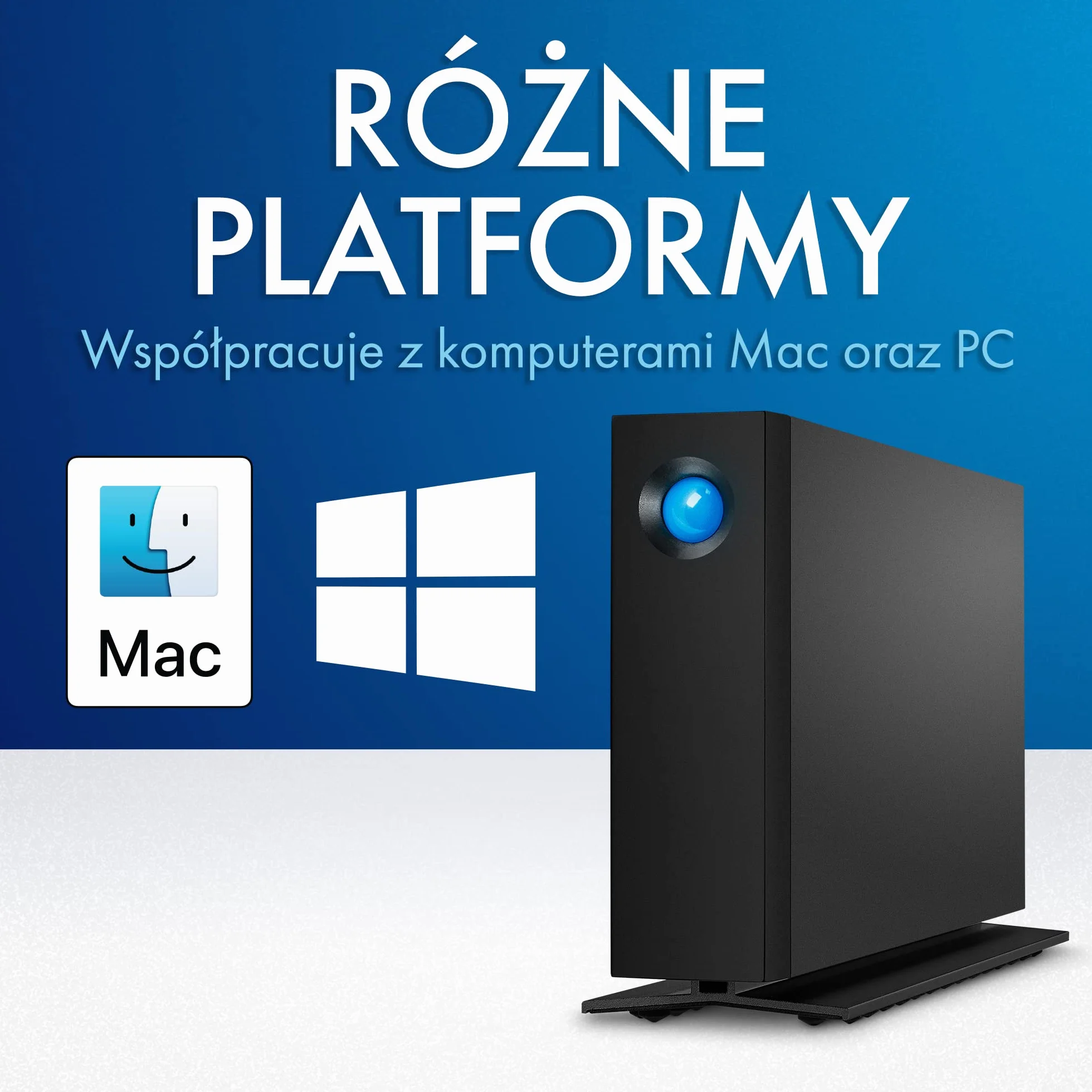 LaCie d2 Professional 10TB, Zewnętrzny dysk twardy, PC Mac & iPad, 1 miesiąc Adobe CC, Data Rescue Service (STHA10000800)