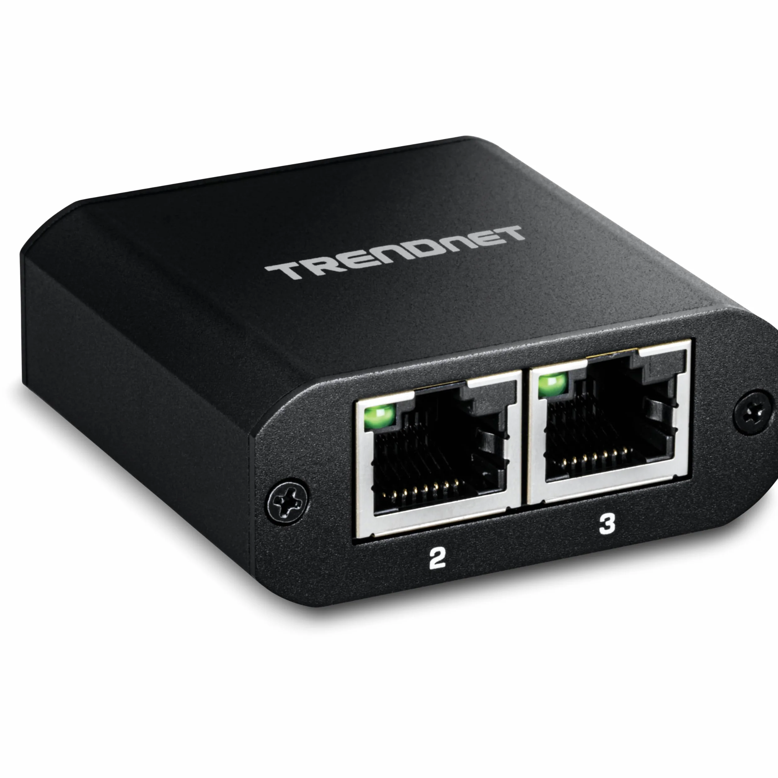TRENDnet 2-portowy rozdzielacz gigabitowy z zasilaniem USB typu C, TEG-102S, dzieli jedno połączenie sieciowe na dwa, rozdzielacz Ethernet, kabel zasilający USB typu C w zestawie, zgodny z NDAA i TAA