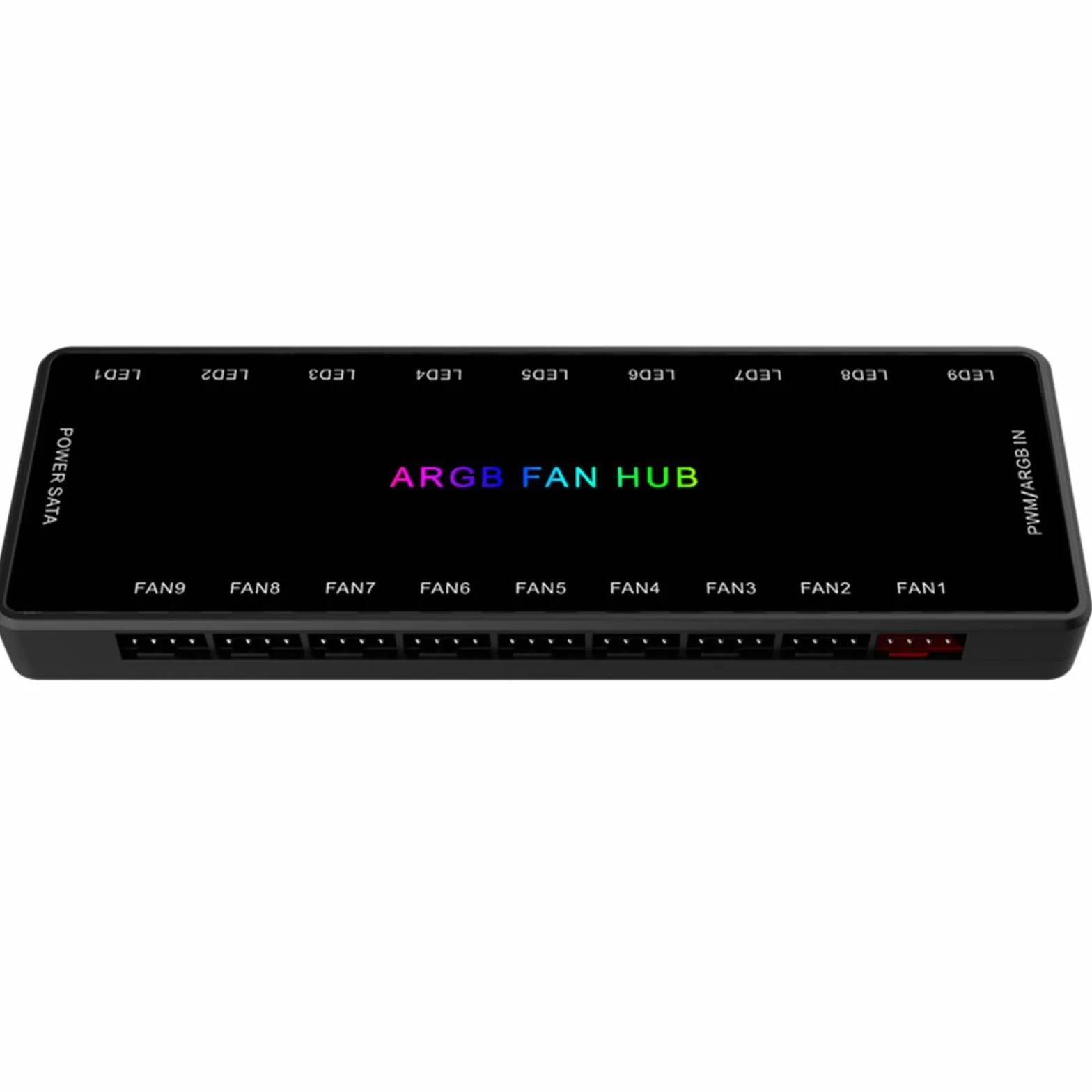 ARGB PWM koncentrator wentylatora 18 portów 5 V 3-pin i 12 V 4-pin 2 w 1 z magnetyczną podstawą