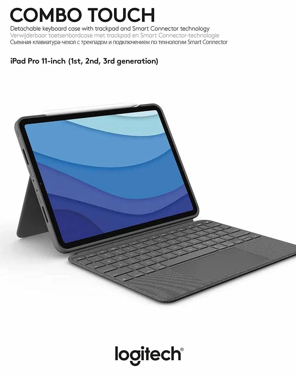 Logitech Combo Touch for iPad Pro 11-inch - DEU QWERTZ