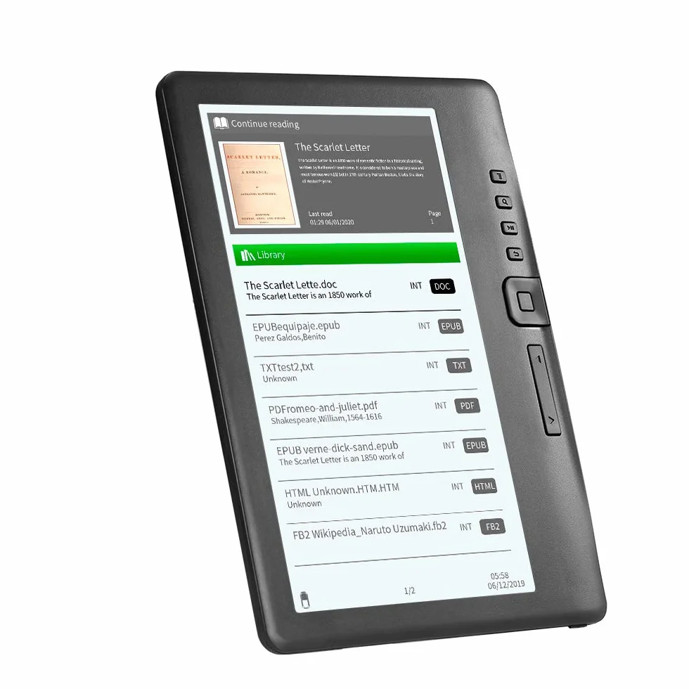 7-calowy kolorowy ekran czytnik e-booków 230 5g lekki przenośny czytnik e-booków - automatyczna zakładka z gniazdem na kartę TF do dojazdów do pracy