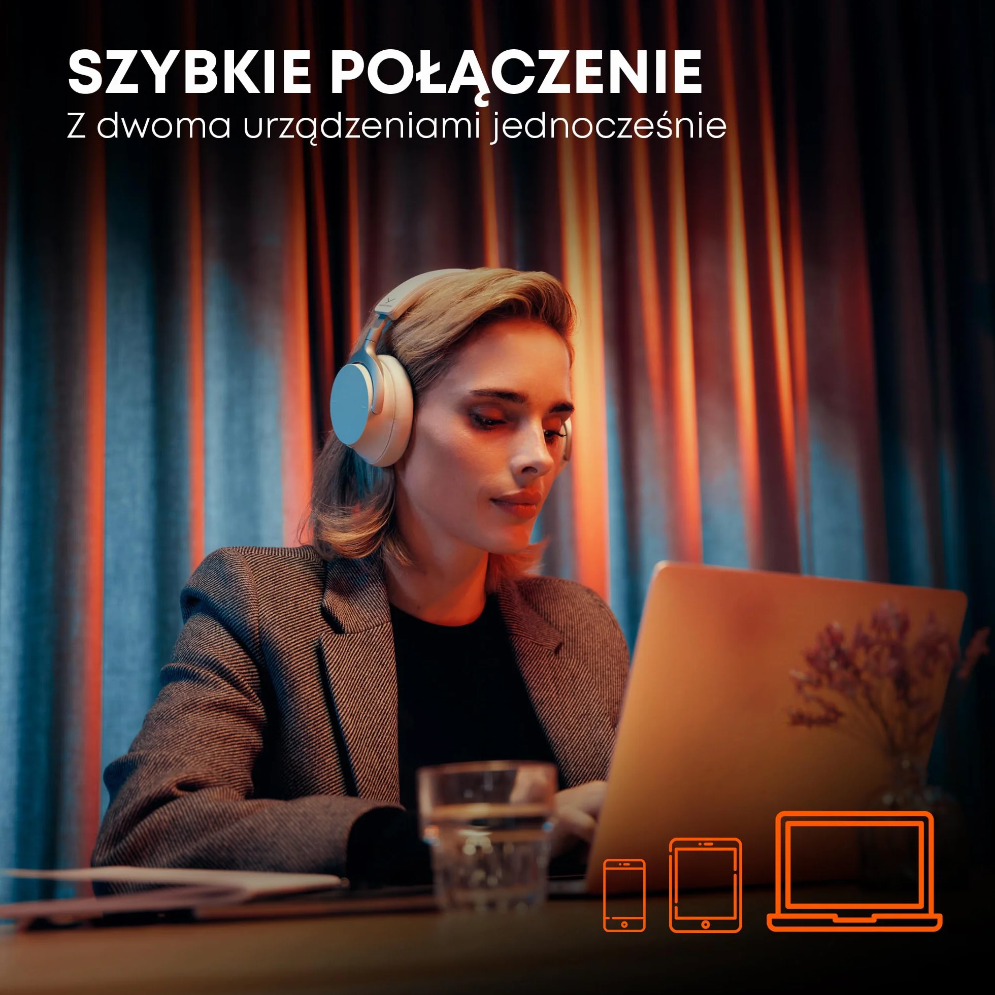 beyerdynamic AVENTHO 200 bezprzewodowe słuchawki nauszne z redukcja szumów, 60 uur batterijduur, opvouwbare behuizing, vervangbare oorkussens, in czarny - nieuwe update beschikbaar via app