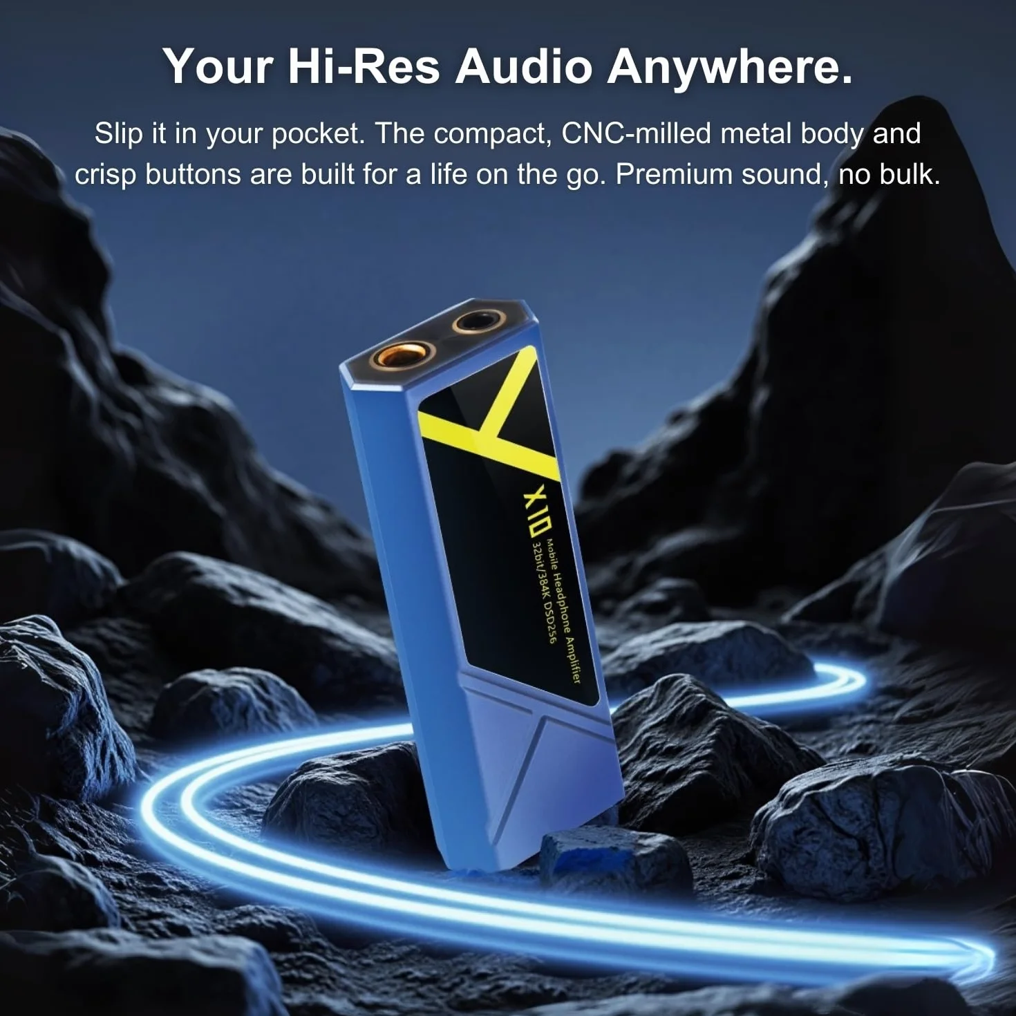 Surfans X10 przenośny wzmacniacz słuchawkowy, adapter audio USB-C Hi-Res z ES9028Q2M + ES9603Q, 522 mW Balanced Output, PCM 384 kHz/32bit DSD256, 3,5 mm i 4,4 mm, do systemów Android/iOS/PC/Mac