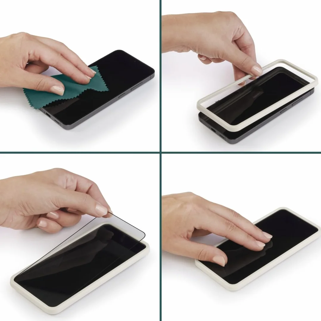 Szkło Hartowane Hama Extreme Protect do Samsung S25 Ultra z Ramką Montażową, Ochrona Wysokiej Jakości z Licencją D3O®, Kompatybilność z Czujnikiem Linii Papilarnych