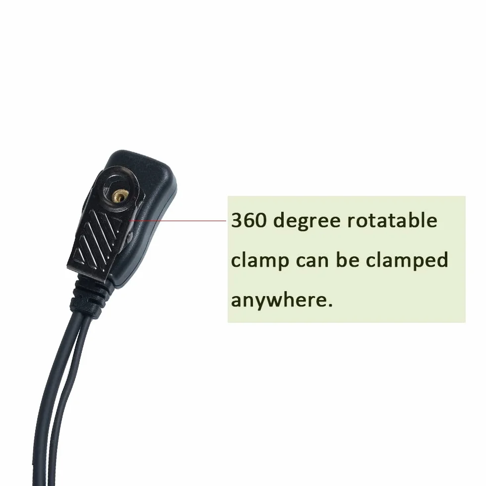 Słuchawki Walkie Talkie z mikrofonem, 2-pinowy zestaw słuchawkowy w kształcie G do Baofeng BF-888S UV-5R BF-F8HP BF-F9 UV-82 UV-82HP UV-82C Kenwood TK-2107 TK-3107 Retevis H777 RT7 RT21 radio