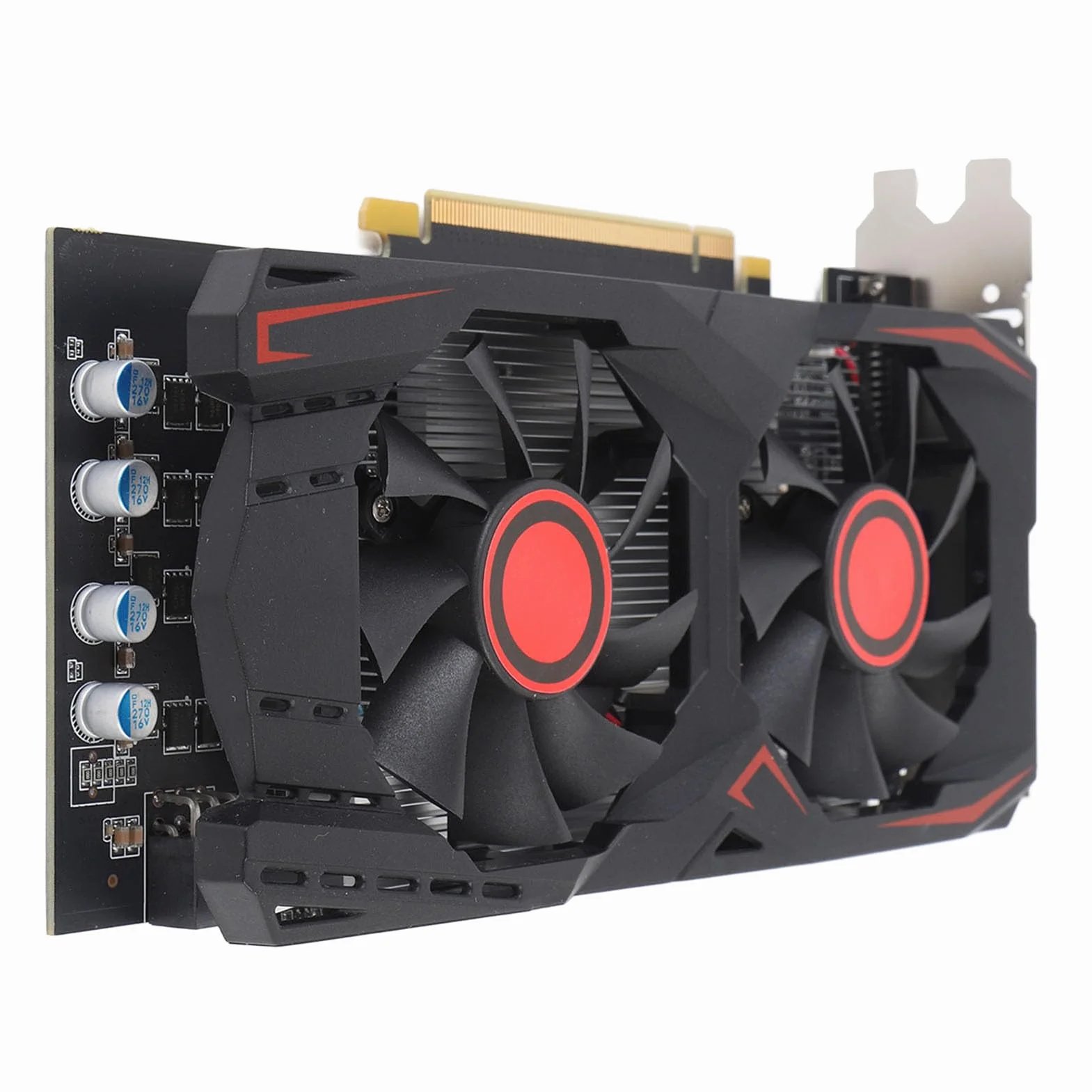 Karta graficzna GTX550TI 2GB D5 192bit PCI Express X16 2.0 z podwójnym wentylatorem do gier, obsługuje interfejs multimedialny DVI VGA HD (wyświetlanie 2 GB/rzeczywiste 6 GB RAM)