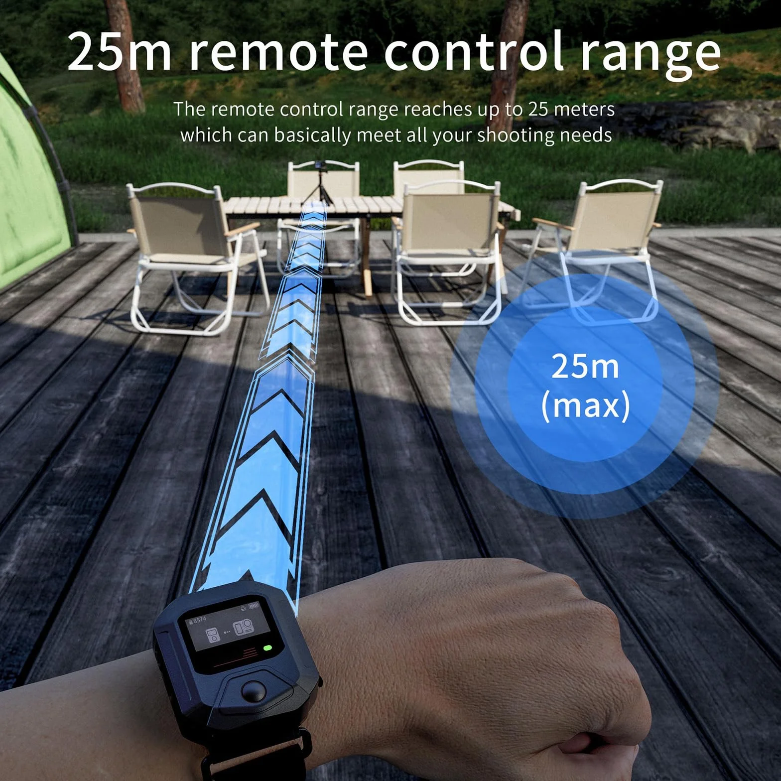 Pilot Bluetooth dla DJI Osmo Action 5 Pro/Action 4 Kamera Sportowa GPS Przewodowy Inteligentny Pilot Bluetooth 5.0 Akcesoria