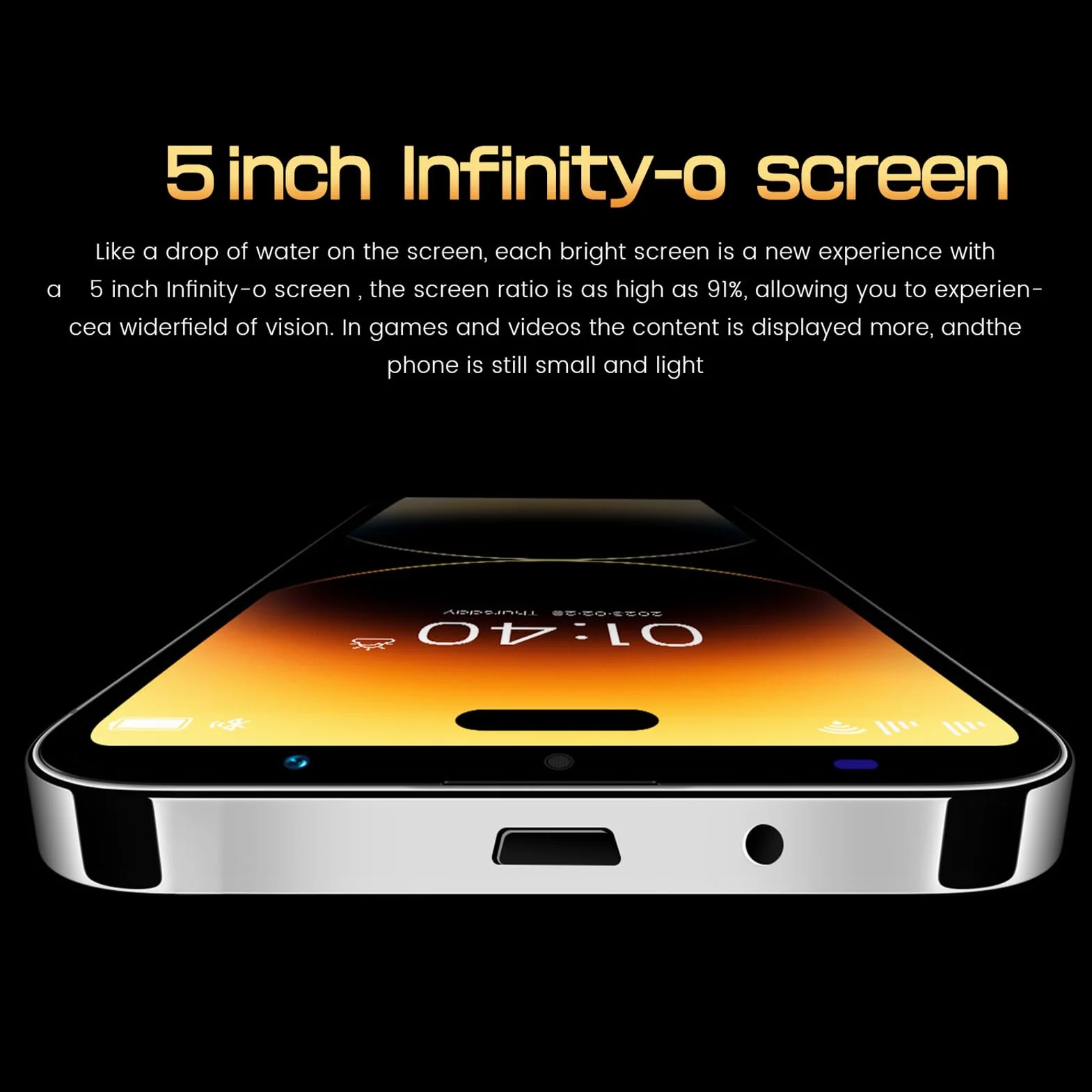Odblokowany Telefon Komórkowy, Smartfon z Systemem Android, Telefon Komórkowy Dual SIM 4G, Aparaty 2 MP 5 MP, Ekran HD 5,0 Cala, Odblokowanie Rozpoznawania Twarzy, Procesor