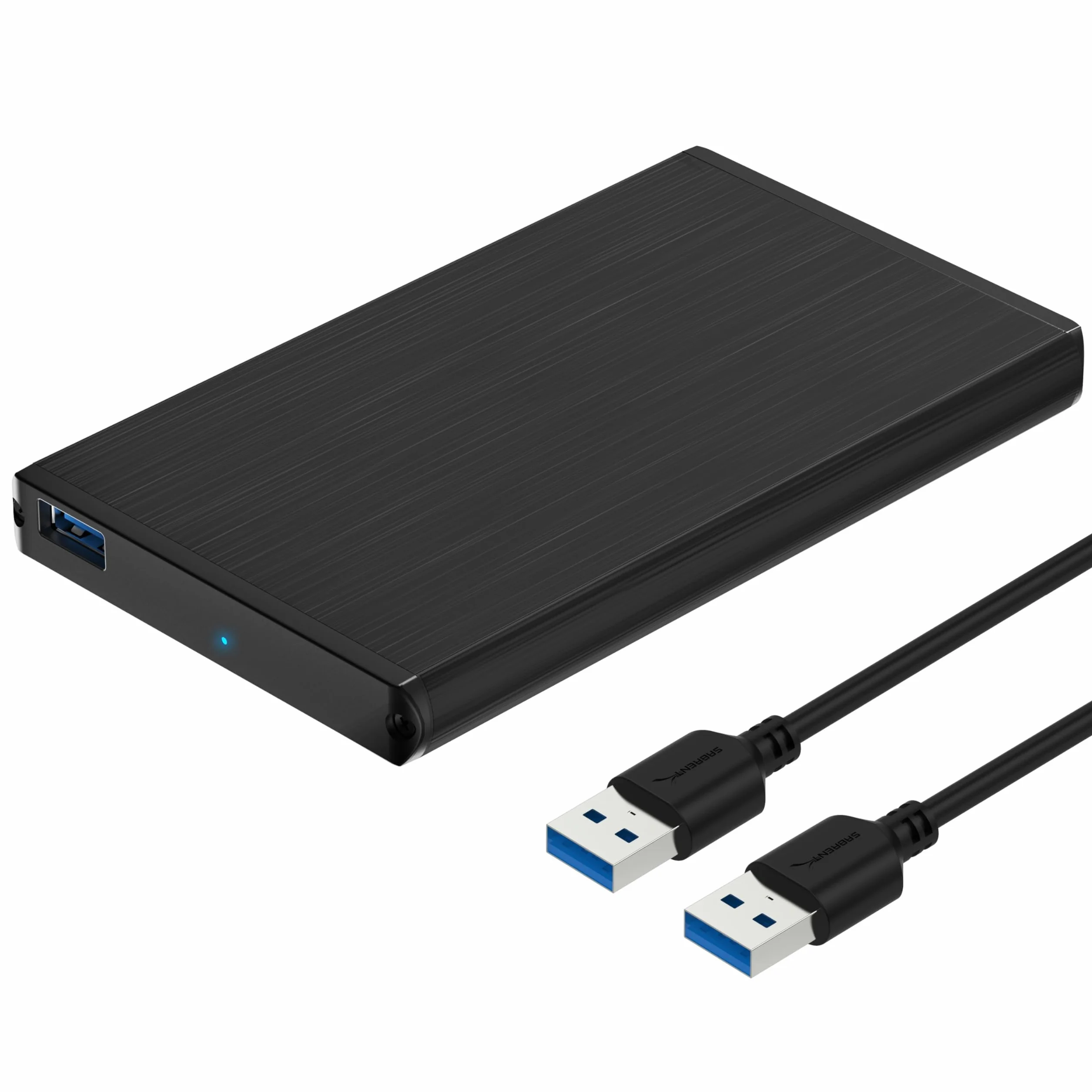 Sabrent Ultra Slim USB 3.0 2,5 cala 6,35 cm SATA zewnętrzna obudowa dysku twardego [czarna] (EC-UK30)