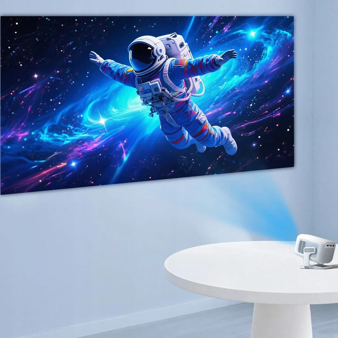 CIRON TP300 Projektor Multimedialny Android 11 WiFi 6 Bluetooth 5.2 450 ANSI LED Full HD 1080P 4K Support Auto Focus Keystone Kino Domowe Smart Projektor HDMI USB Rzutnik do Domu Szkoły Pracy