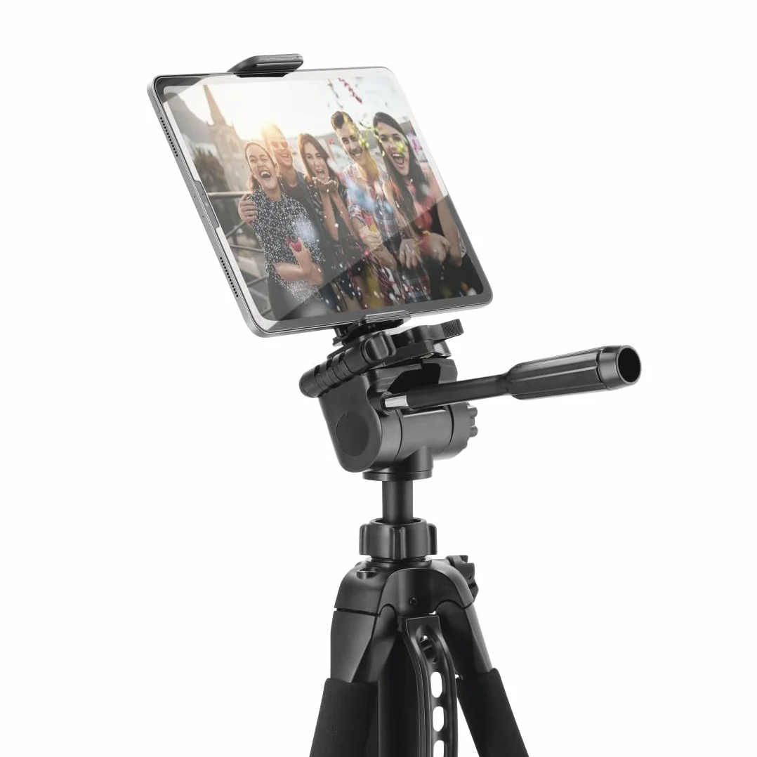 Hama Action 170 Statyw do aparatu 3D o wysokości 62-170 cm, statyw fotograficzny z uchwytem na telefon komórkowy i uchwytem na tablet, statyw z głowicą 3-kierunkową, statyw do lustrzanki z torbą