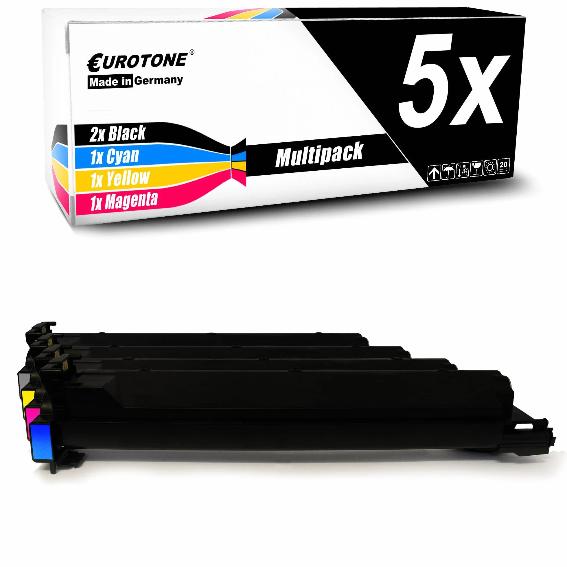Eurotone Toner 5X toner kompatybilny jako zamiennik do Konica Minolta Bizhub C240 C250 C252 zastępuje TN-210 TN210 zestaw