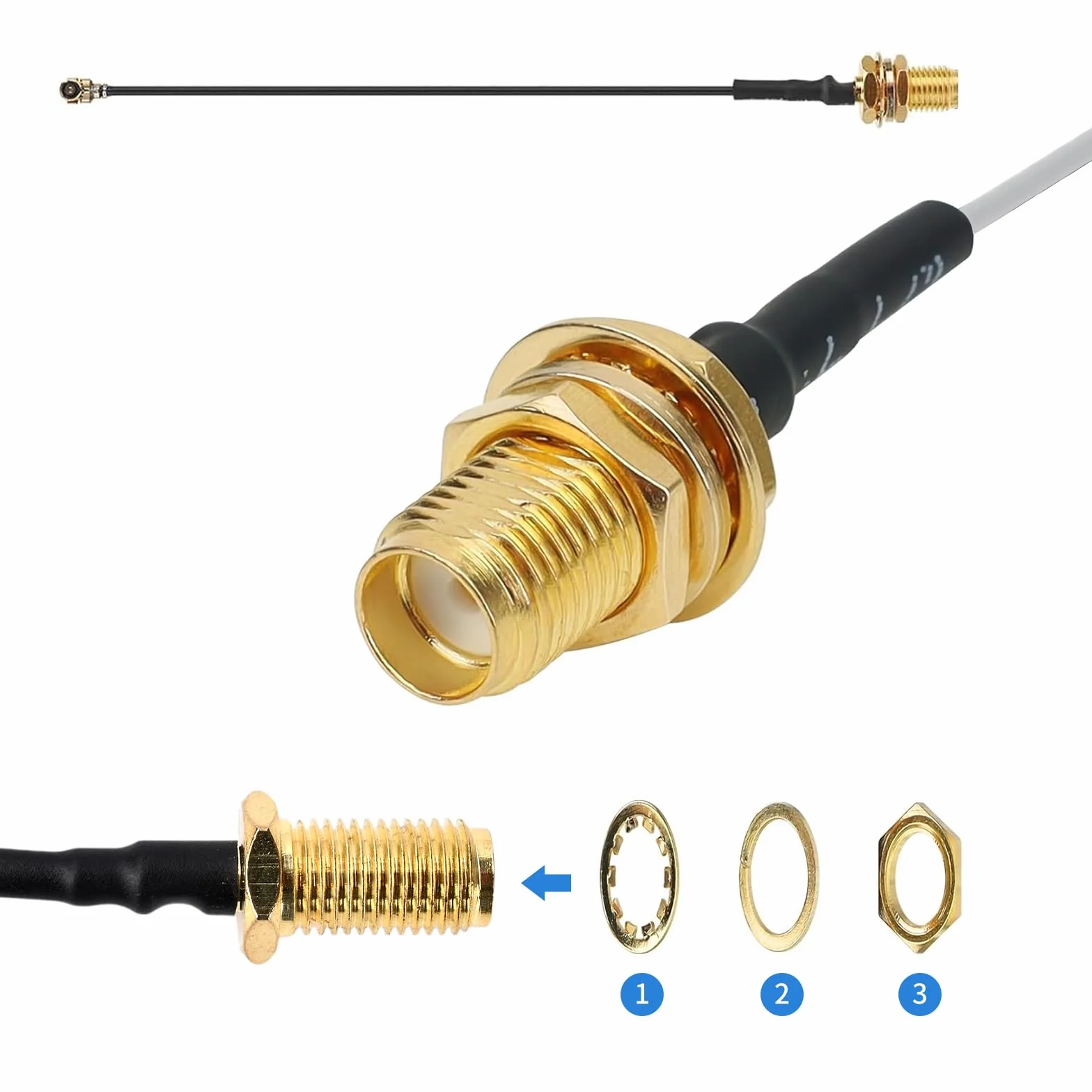 Antena Meshtastic LoRa 10dBi 868 MHz Long Range Soft Whip SMA - 3-pak