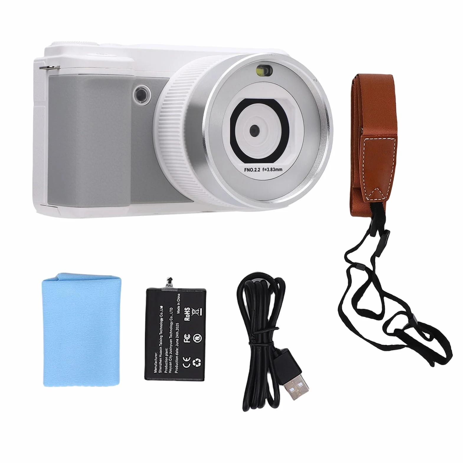Aparat Cyfrowy 80 MP z Ekranem Obracanym o 180°, Zoomem 18X, Wi-Fi, lampą błyskową, rozdzielczością 80 MP do Krajobrazów i Portretów z Filtrami, baterią litową, 3,0-calowym