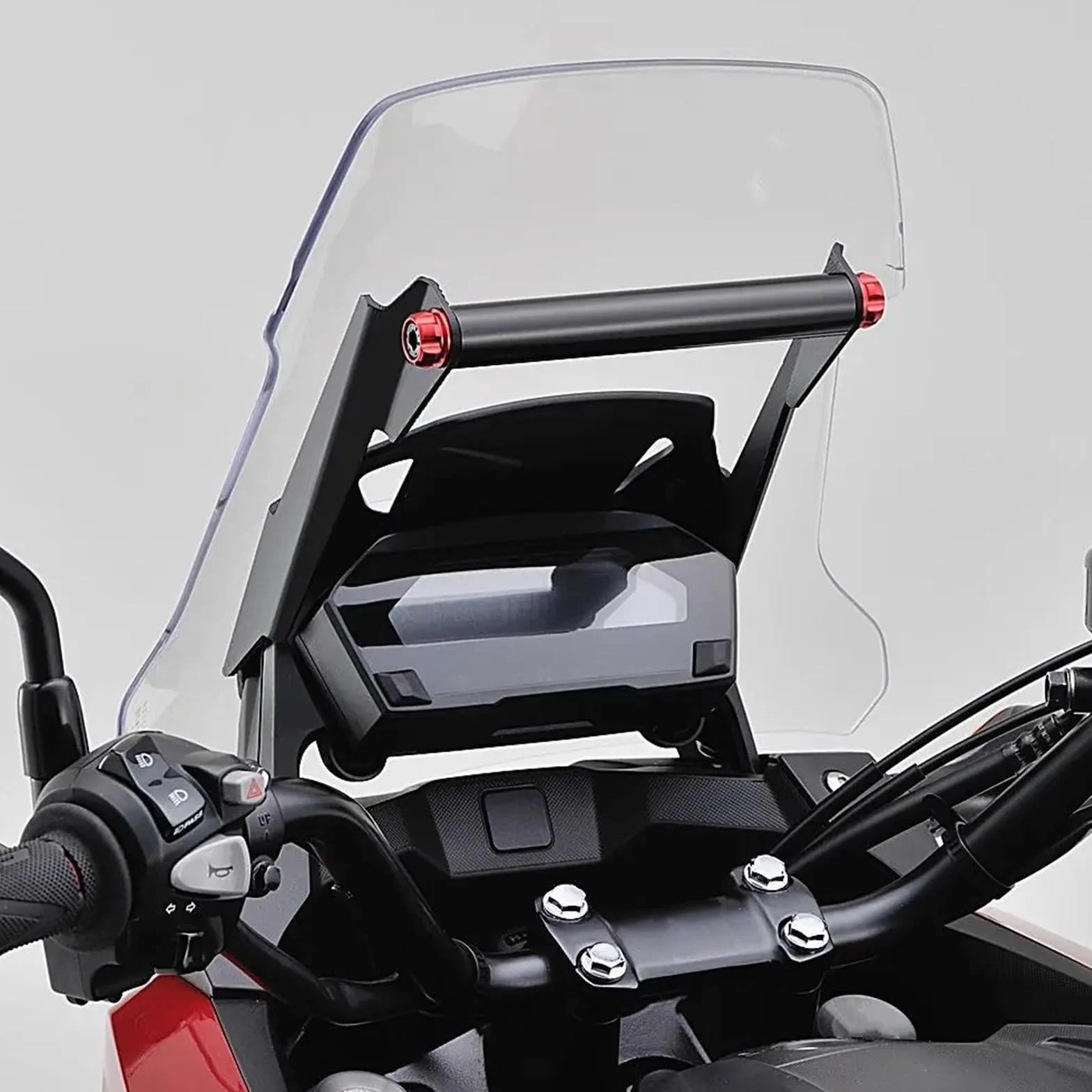 Stojak na akcesoria motocyklowe, uchwyt na telefon komórkowy, płyta nawigacyjna GPS, pasuje do Hondy NC750X 2016-2019 Uchwyt do nawigacji GPS uchwyt Uchwyt do nawigacji(22mm-B)