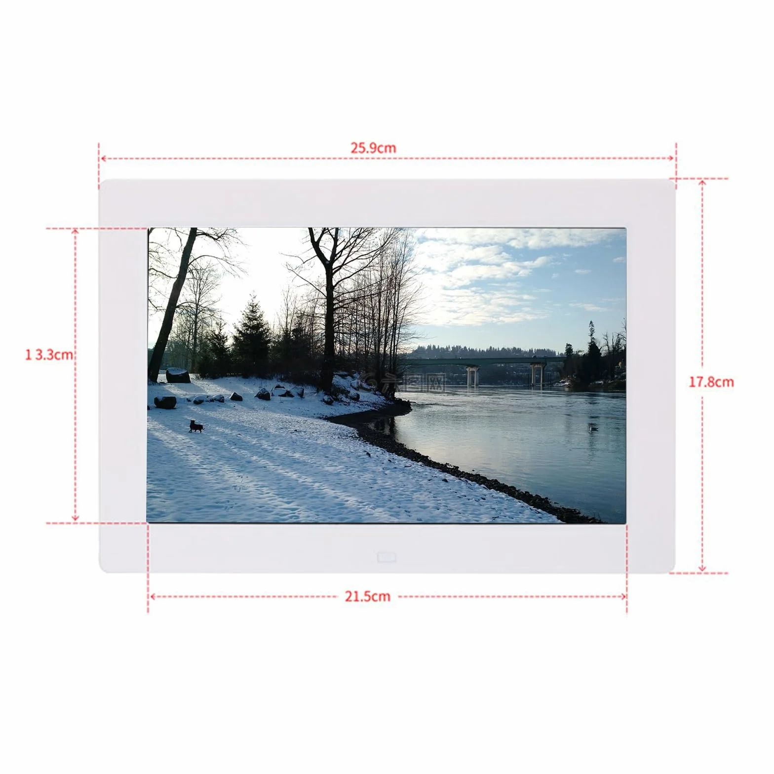 10-Calowa Cyfrowa Ramka Na Zdjęcia Hd Z Wyświetlaczem Ips - Elektroniczny Album Fotograficzny(Czarny)