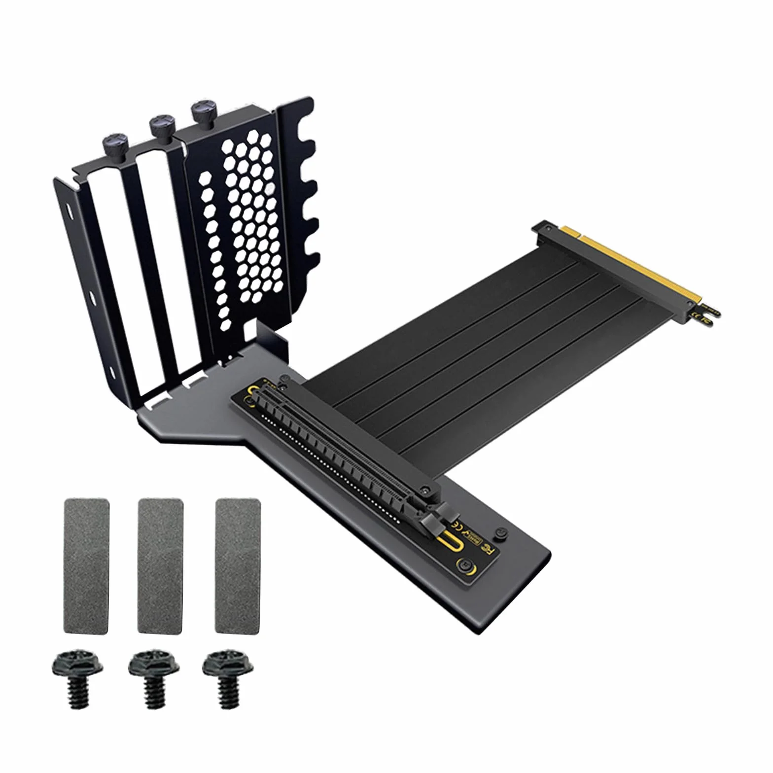 Pionowy uchwyt na kartę graficzną, uchwyt na kartę graficzną, zestaw uchwytów na kartę graficzną VGA z kablem PCIe 3.0, wspornik wsparcia GPU