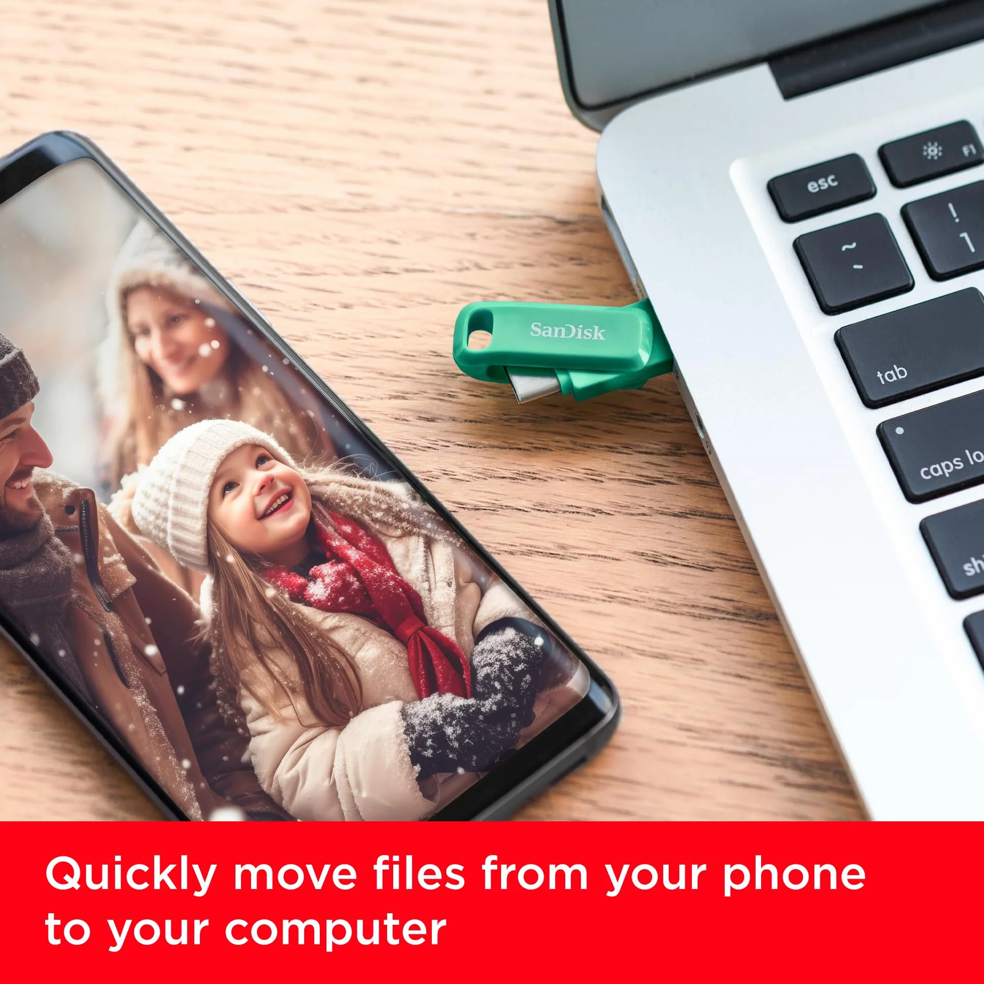 SanDisk 512 GB Ultra Dual Drive Go usb C Flash Drive, pamięć do smartfona z systemem Android, 400 MB/s, odwracalne złącza USB typu C i A