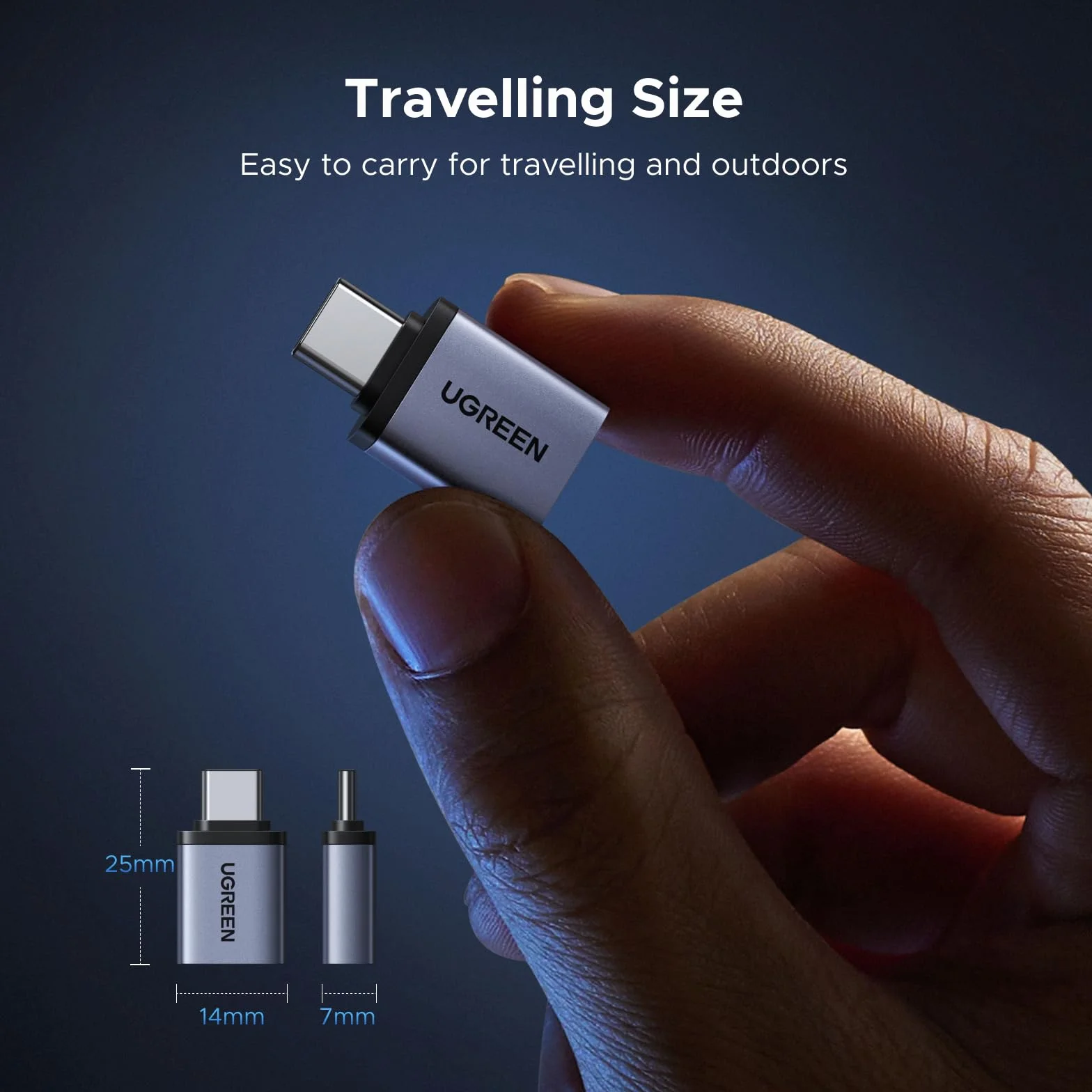 UGREEN Adapter USB C na USB OTG 10 Gb/s Thunderbolt 4/5 Kompatybilny z iPhone 16 serii 15 MacBook Pro M4 Mac Mini Galaxy S25