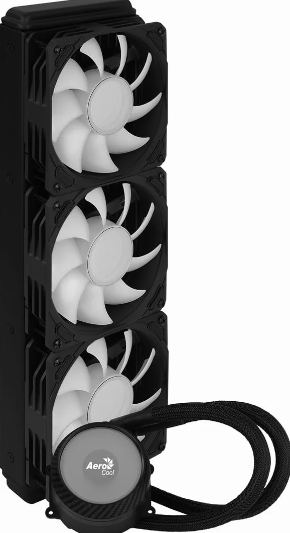 Aerocool MIRAGEL360, Chłodzenie Cieczą CPU, 3 Wentylatory ARGB 12cm, TDP 550W, Czarny