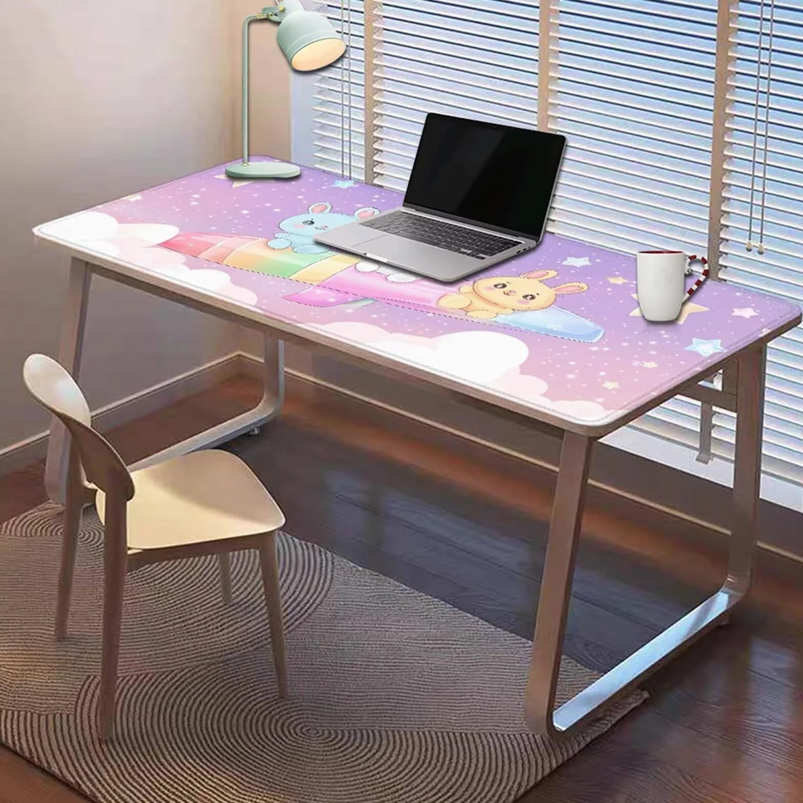 Gamingowa podkładka pod mysz 1200 x 600 x 3 mm, XXL, wodoszczelna, odporna na ścieranie, z przyszytymi krawędziami, fioletowa, podkładka na biurko, poprawia prędkość i precyzję pod laptopa, komputer