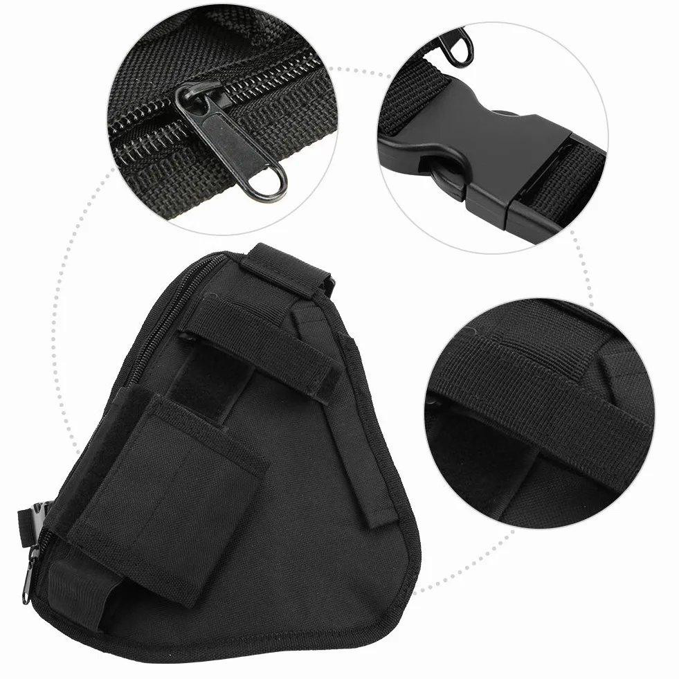 Yosoo Health Gear Kabura radiowa, kieszeń na piersi, kamizelka Walkie Talkie – regulowana szlufka do noszenia, kieszeń wielowarstwowa, 30 x 15 cm