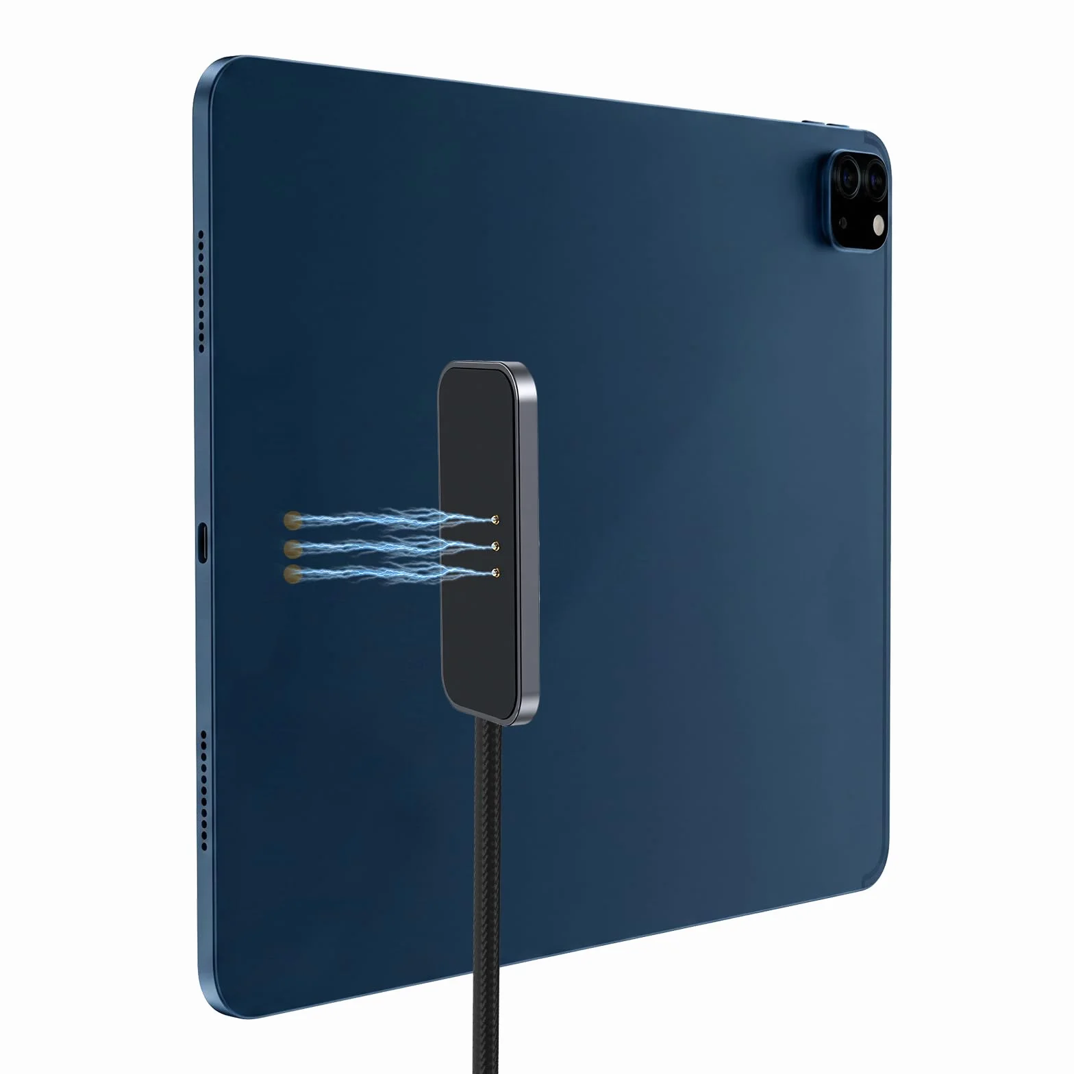 ELUTENG Magnetyczna ładowarka bezprzewodowa, 27 W, szybka ładowarka do iPada | Lekka, magnetyczna podkładka ładująca z kablem USB-C 2 m, kompatybilna z iPad Pro 12,9" (3-6 generacji) iPad Air 13" M2/M3/M4