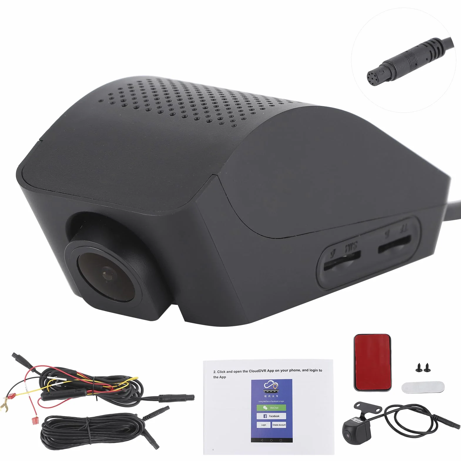 1080P Ont Tylny Podwójny Aparat Rejestrator Jazdy 2in D Cam z 4G Wifi G-sensor Nagrywanie Wideorejestrator Samochodowy Kamera Samochodowy Rejestrator Wideo