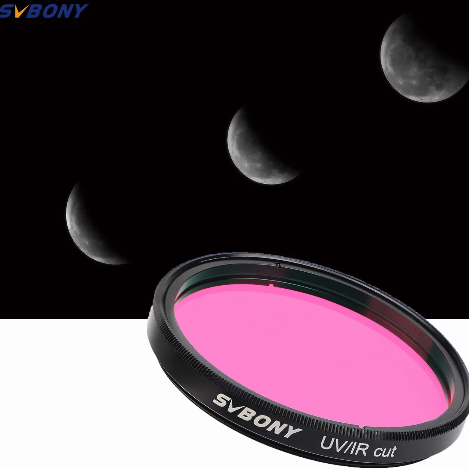 Svbony Cięcie UV/IR Filtr Teleskopowy 2" | Poprawiają Kontrolę Ostrości Obrazu, Wzdęcia Gwiazdy, Filtry Okularowe do Kolorowych Kamer CMOS i CCD