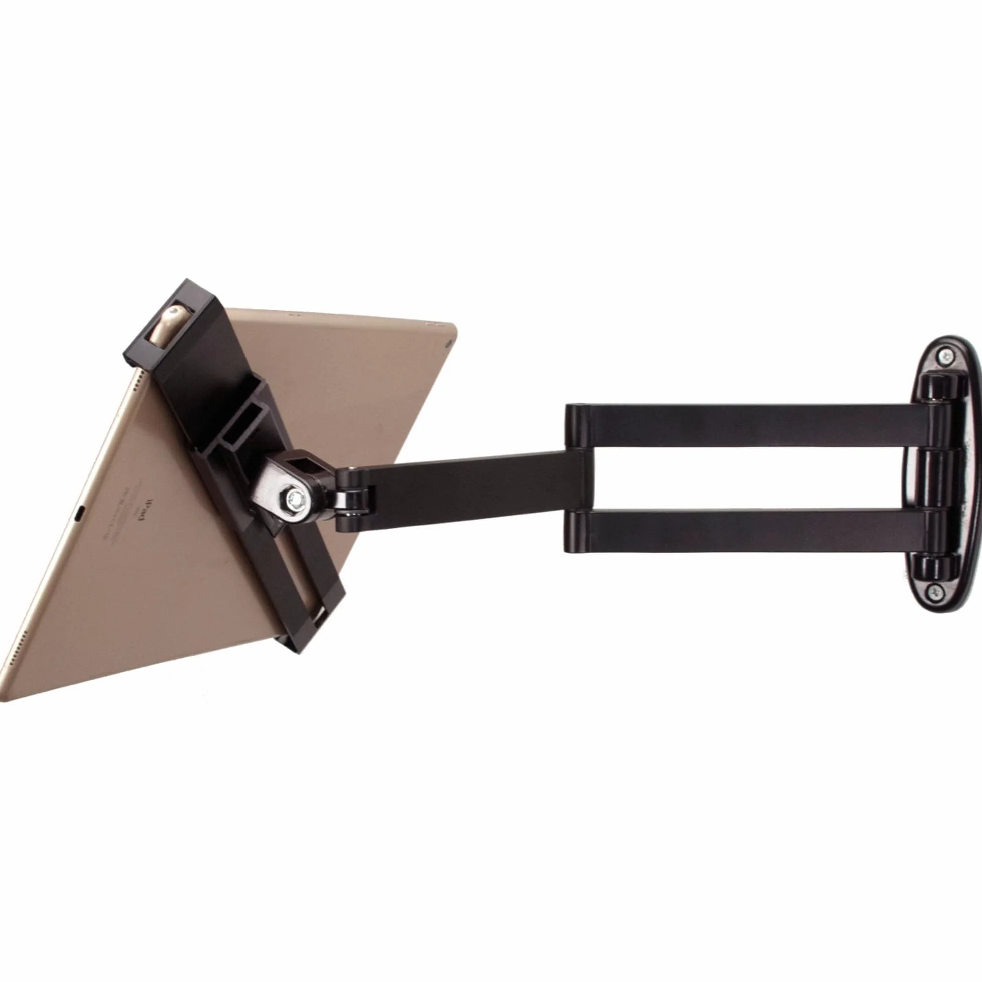 Bezpieczny uchwyt ścienny – CTA uchwyt na tablet z ramieniem przegubowym z obrotem o 360 stopni do iPada 10. generacji 27.7 cm - iPad 7., 8., 9. generacji, 25.9 cm, iPad Pro 32.8 cm i 17.8-33.0 cm,