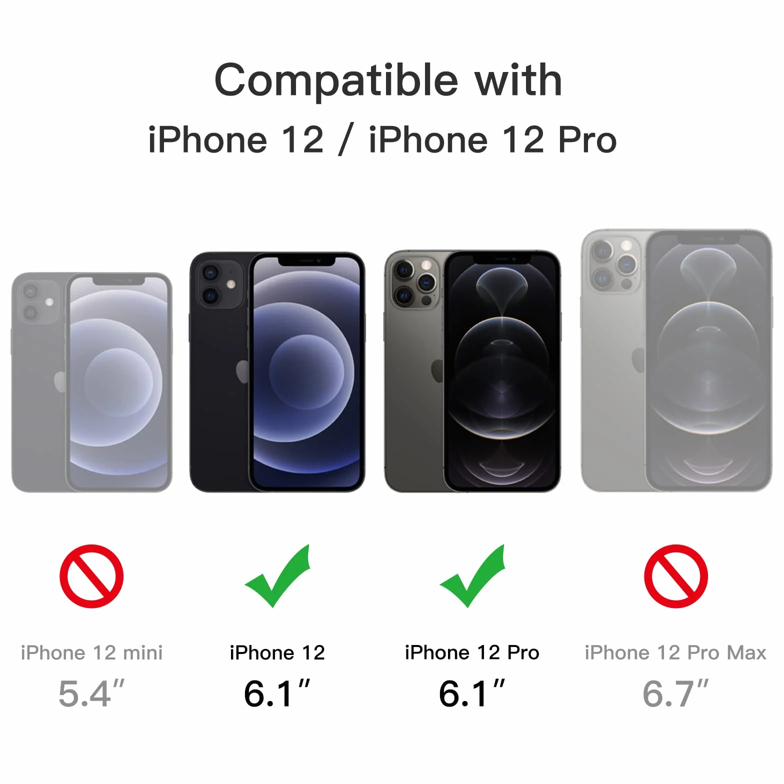 JETech Etui iPhone 12/12 Pro Magnetyczne MagSafe 6,1 Cala Półprzezroczysty Matowy Cienki Odporny Case Czarny