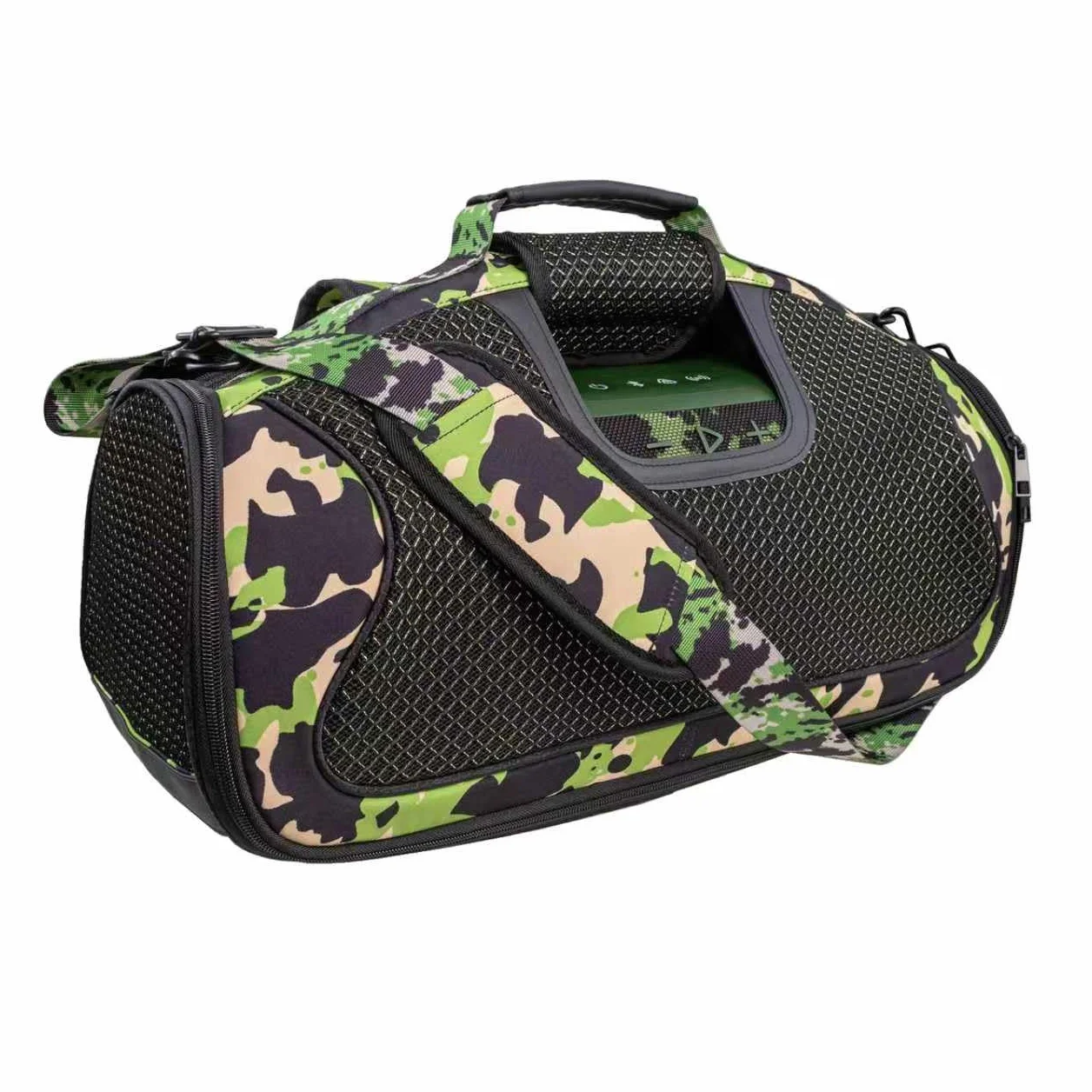 Futerał Przenośny Pokrowiec Etui Torba Transportowa Podróżny Akcesoria z Paskiem do JBL Boombox 4 przenośny głośnik Bluetooth,Dodatkowa Torba do Mikrofon,ładowarkę,Moro