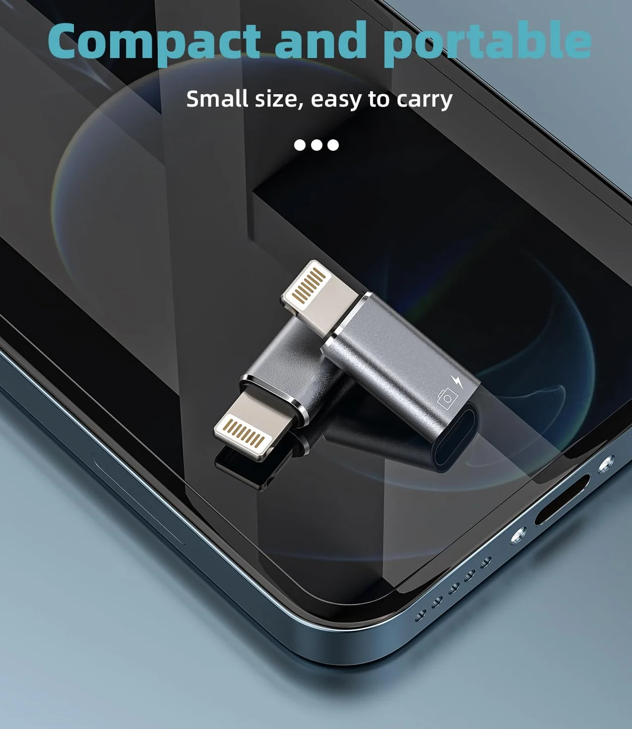 Adapter USB-C żeński do męskiego Lightning OTG zestaw 2 do iPhone'a 14 Pro Apple MFI certyfikowany